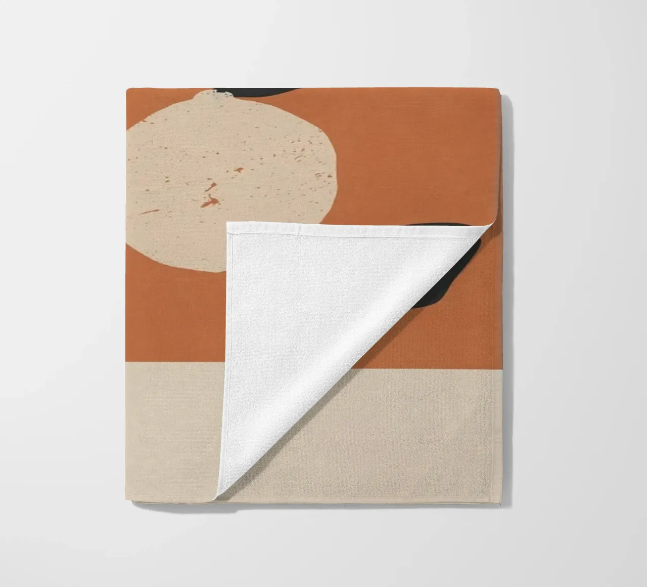 Minimalist Abstract Lemons beach towel by LeaDArt