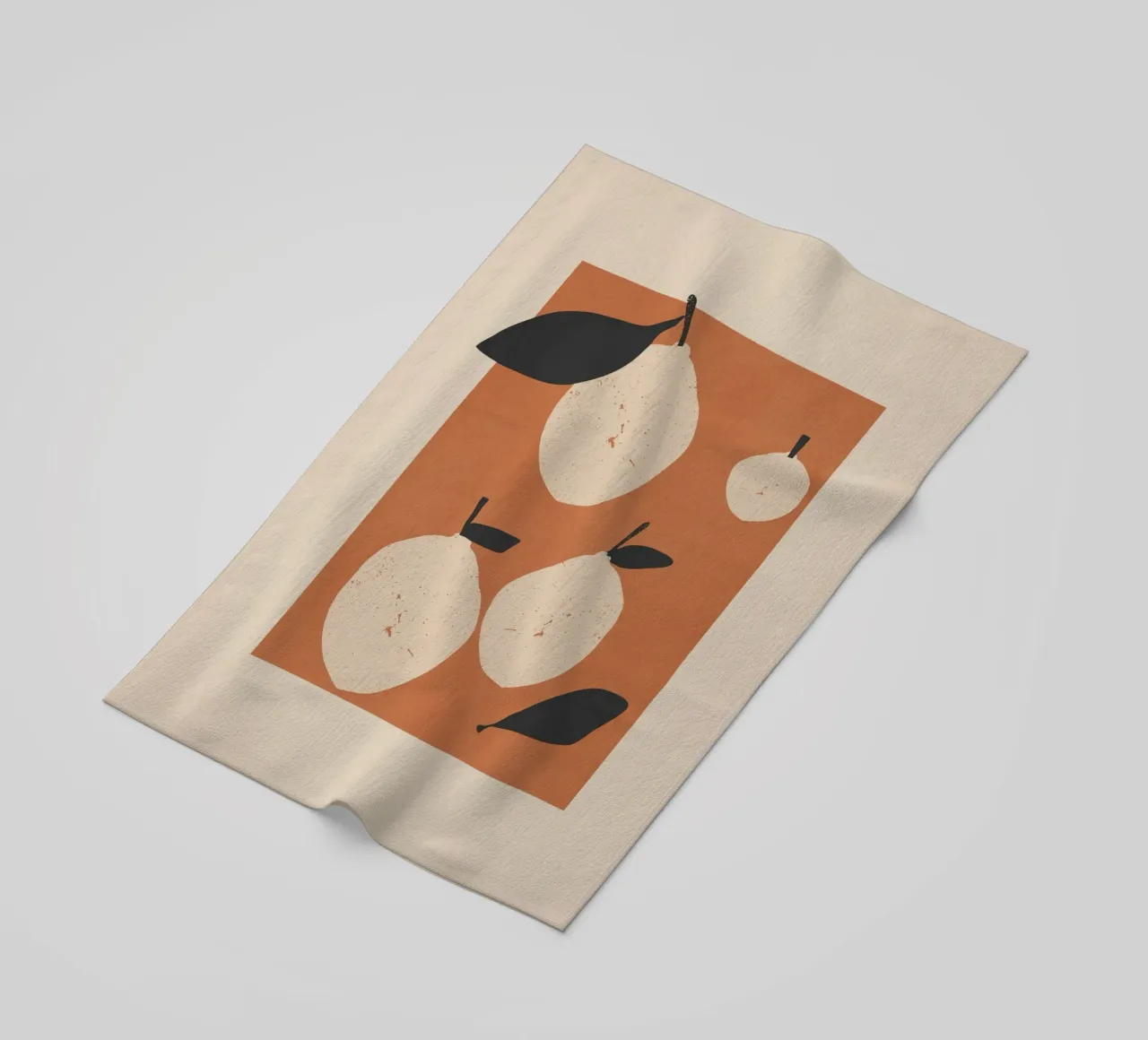 Minimalist Abstract Lemons beach towel by LeaDArt