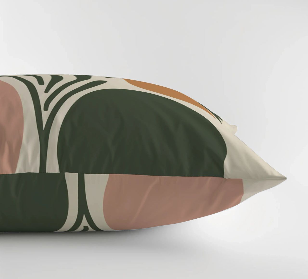 Boho Leaf & Abstract Shapes – Soft Pastel Minimalism cuscino da Soleil Basque