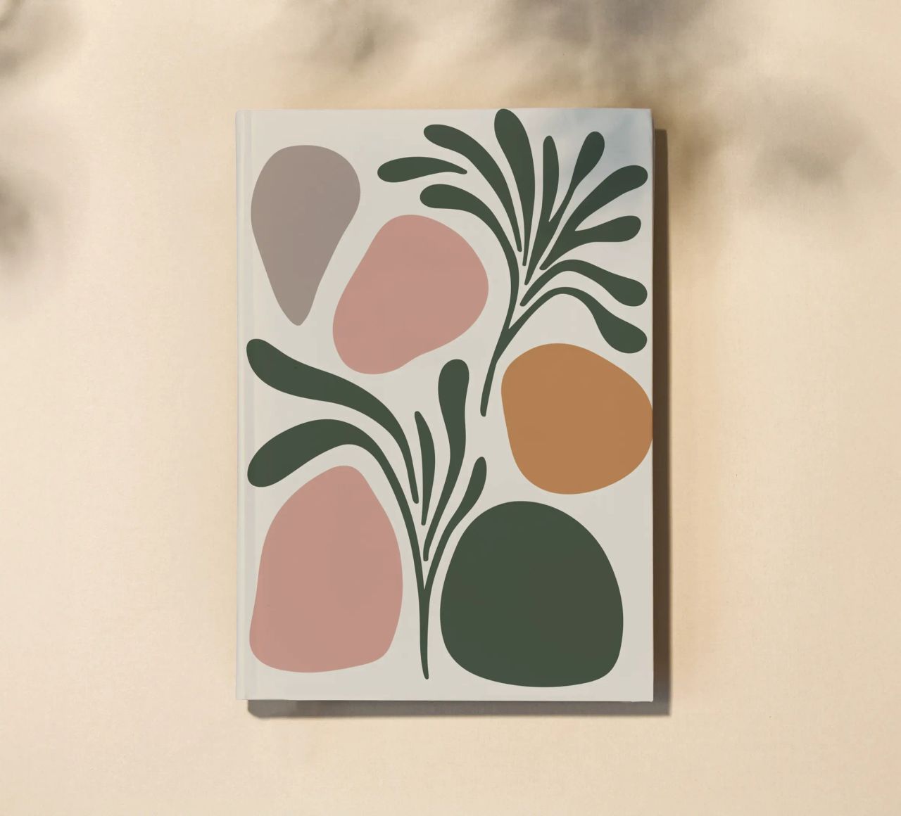 Boho Leaf & Abstract Shapes – Soft Pastel Minimalism diario da Soleil Basque