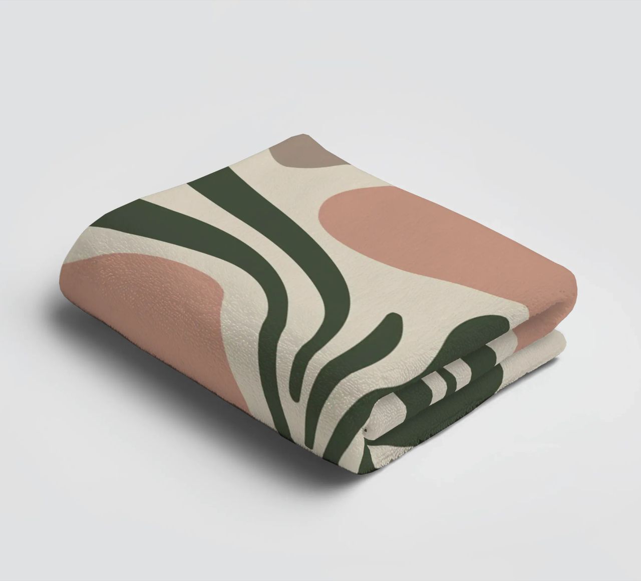 Boho Leaf & Abstract Shapes – Soft Pastel Minimalism asciugamano da bagno da Soleil Basque