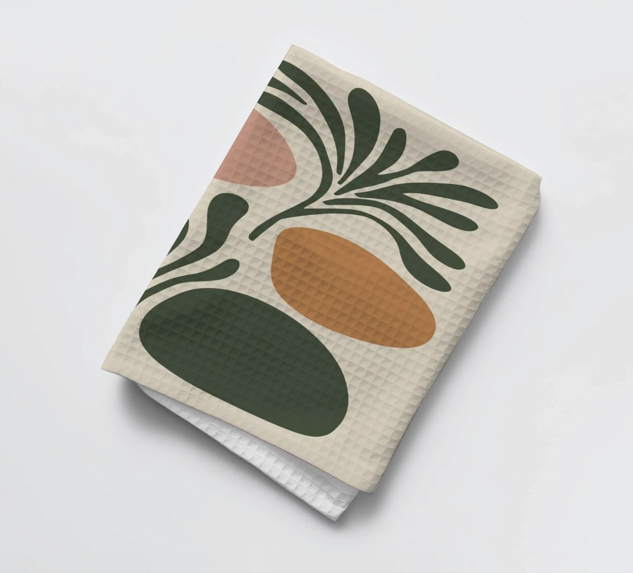 Boho Leaf & Abstract Shapes – Soft Pastel Minimalism canovaccio da cucina da Soleil Basque