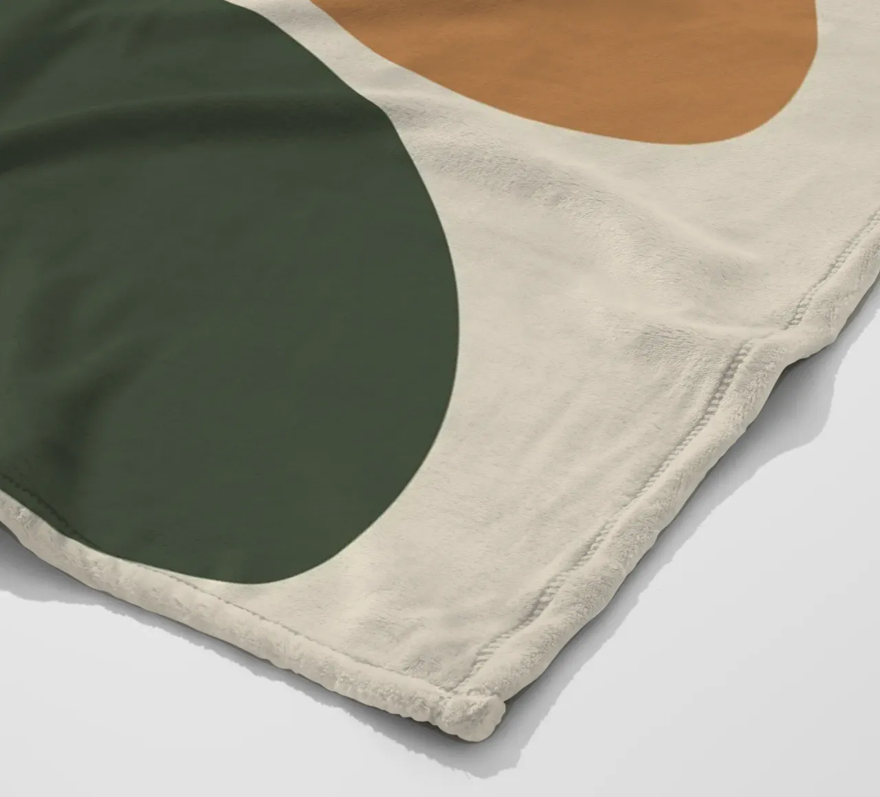 Boho Leaf & Abstract Shapes – Soft Pastel Minimalism coperta in pile da Soleil Basque
