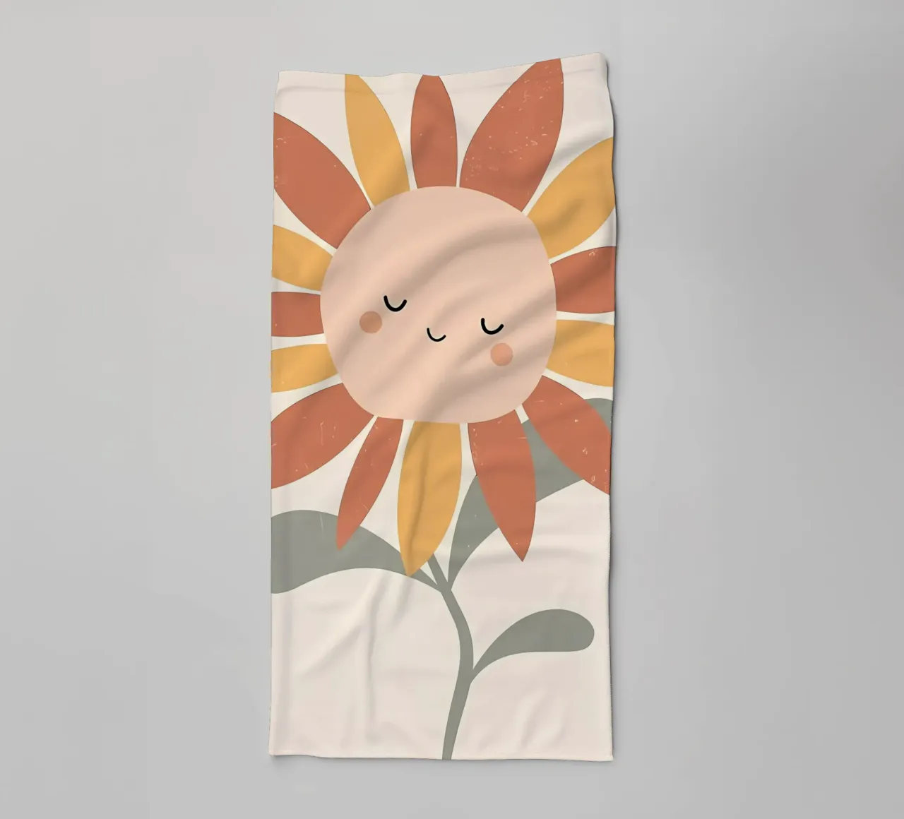 Smiling flower towel by Manhmai