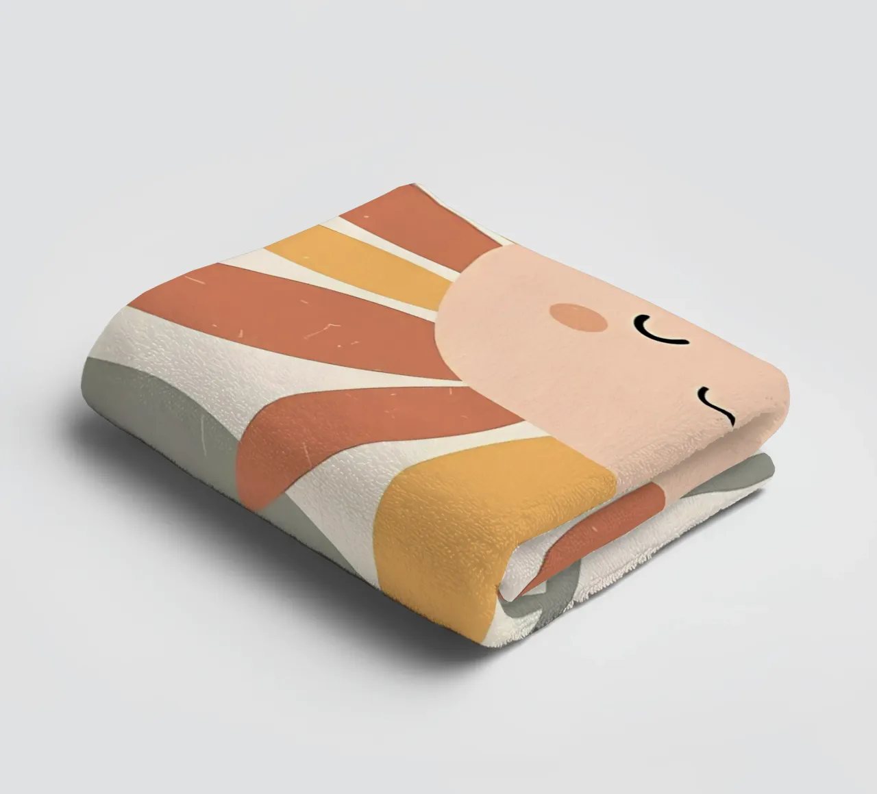 Smiling flower towel by Manhmai