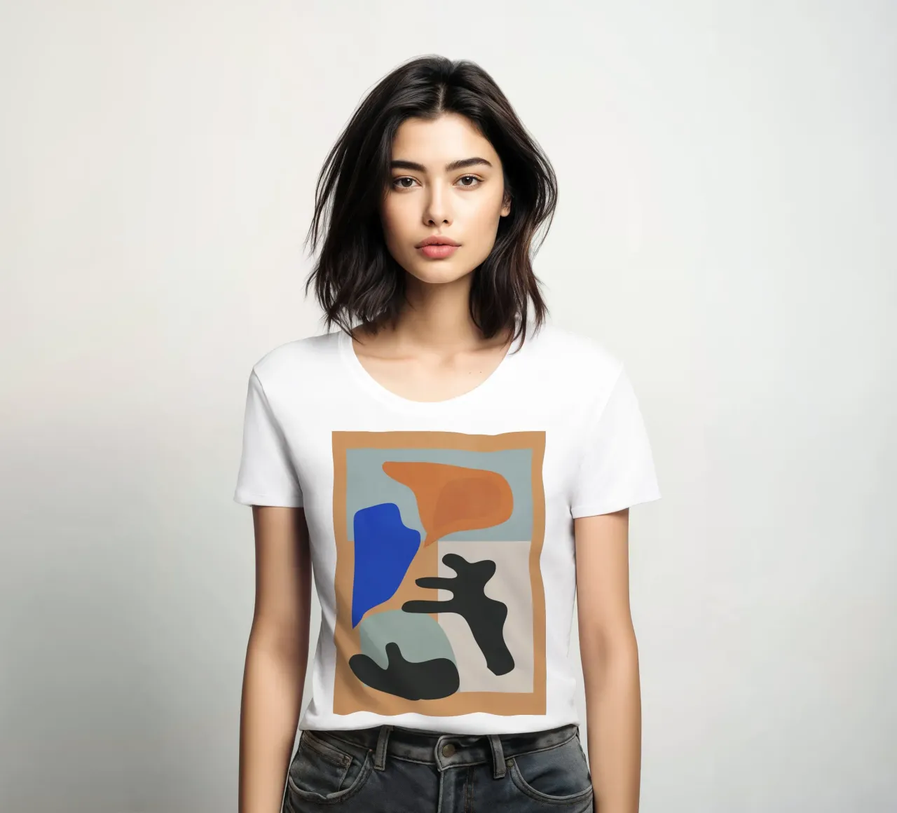 Abstract Art 17 women's fitted t-shirt by LeaDArt