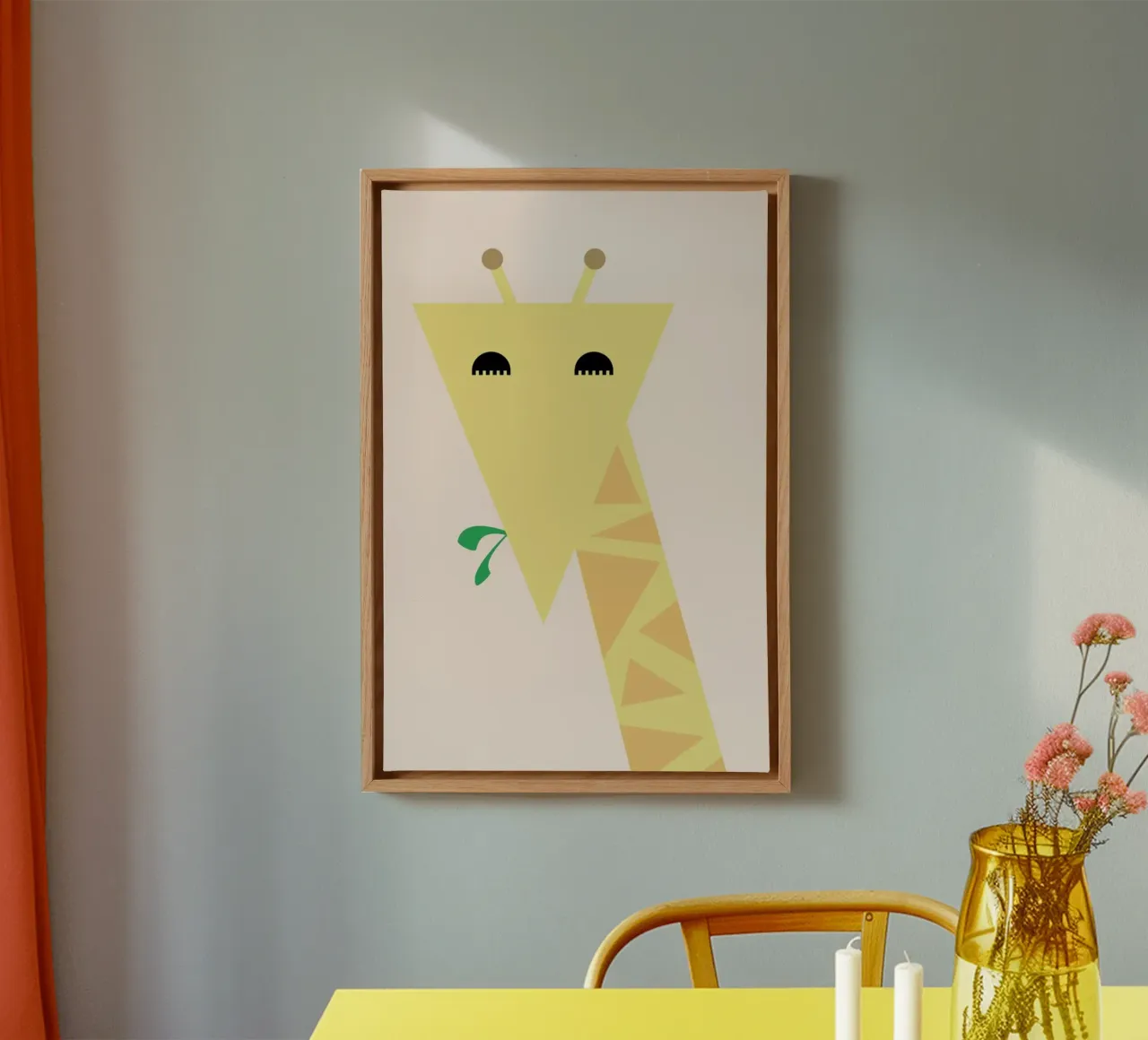 Mariah the Giraffe canvas van Marx & Croft