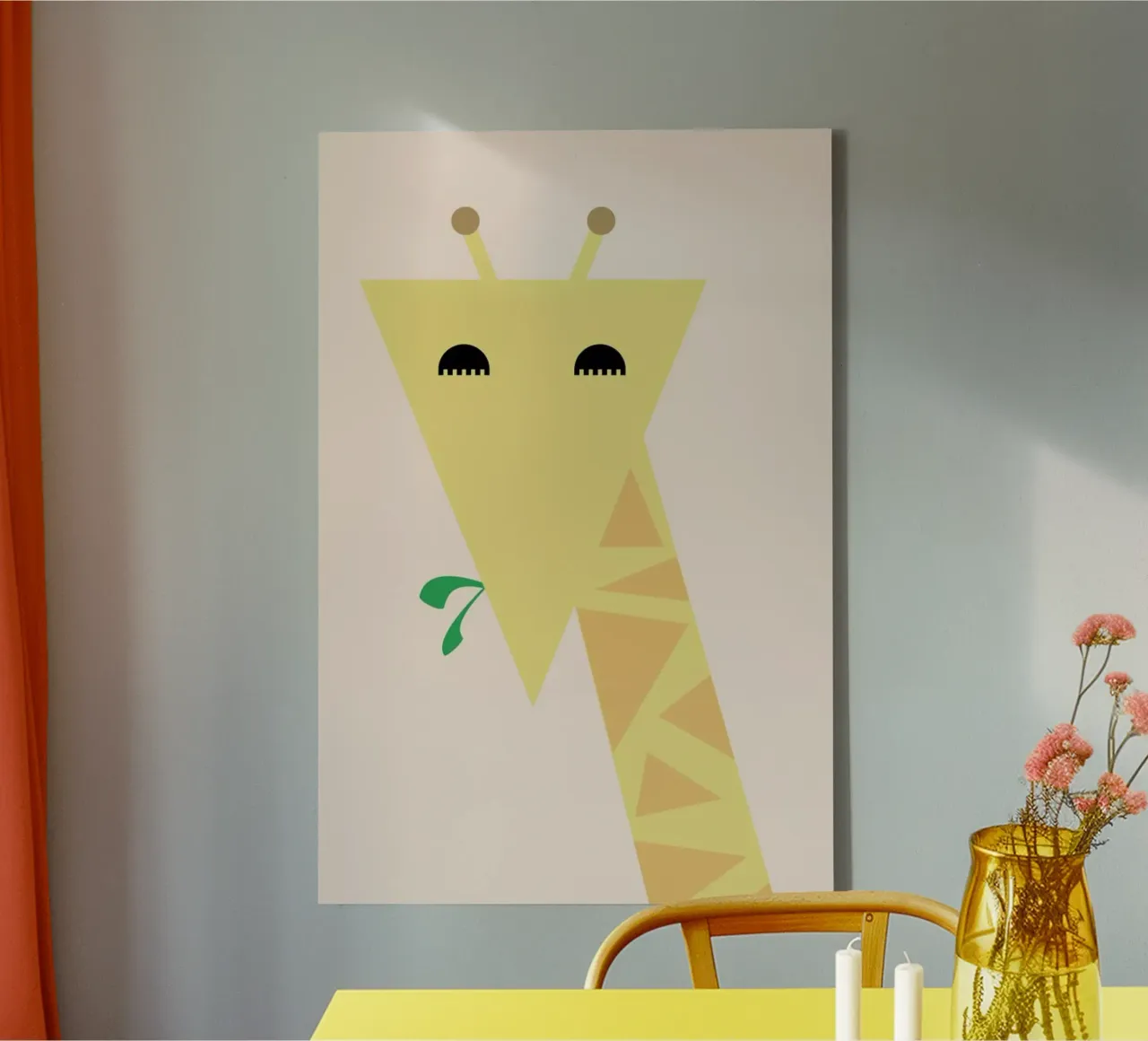 Mariah the Giraffe canvas van Marx & Croft