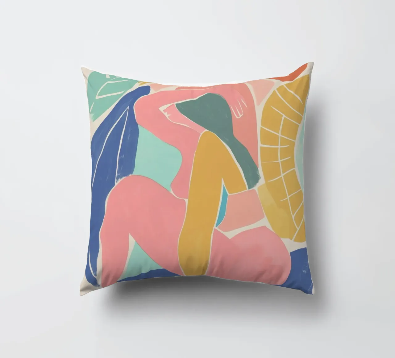 Pose assise féminine coussin de Carinaprint
