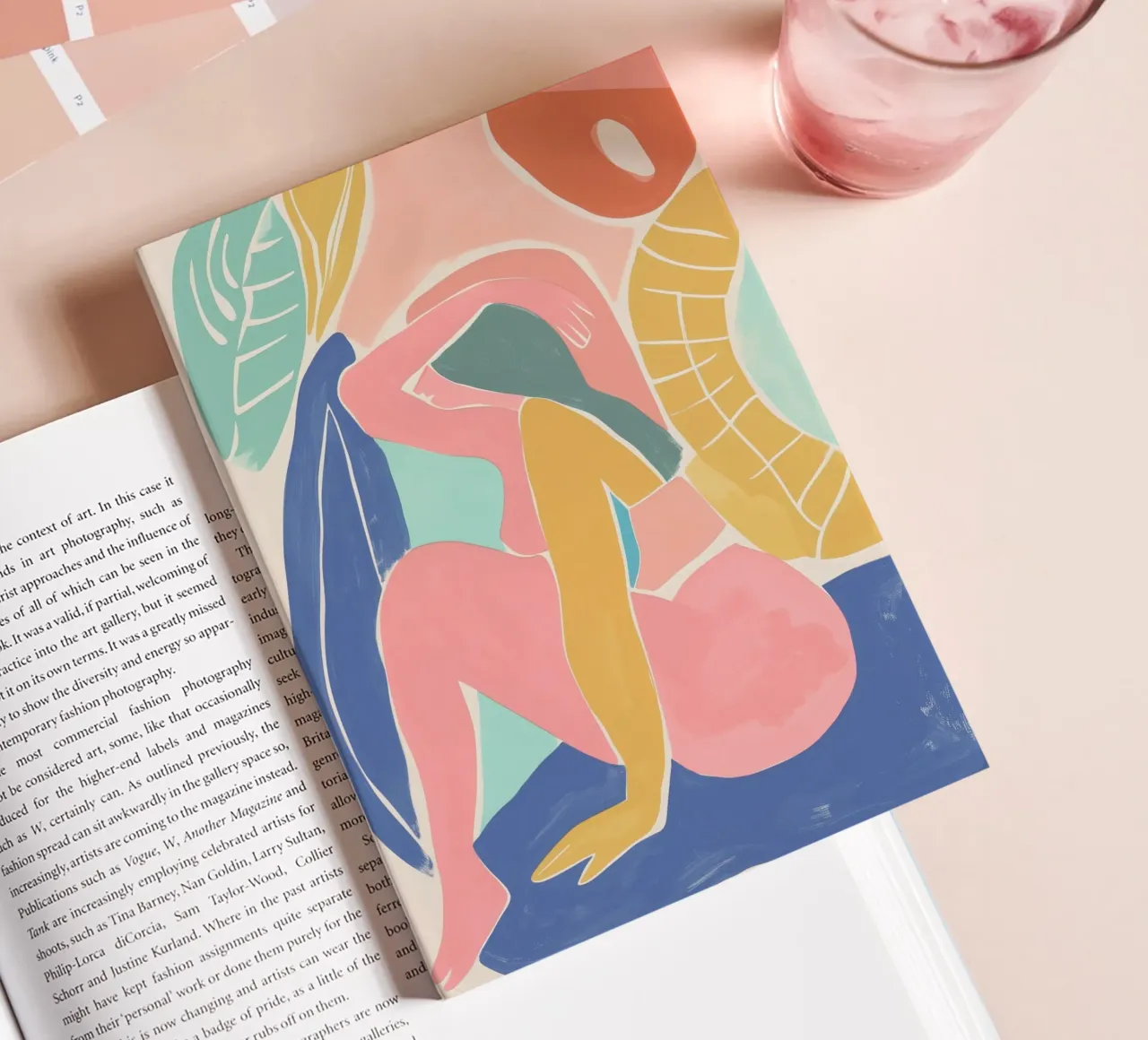 Female sitting pose notebook by Carinaprint