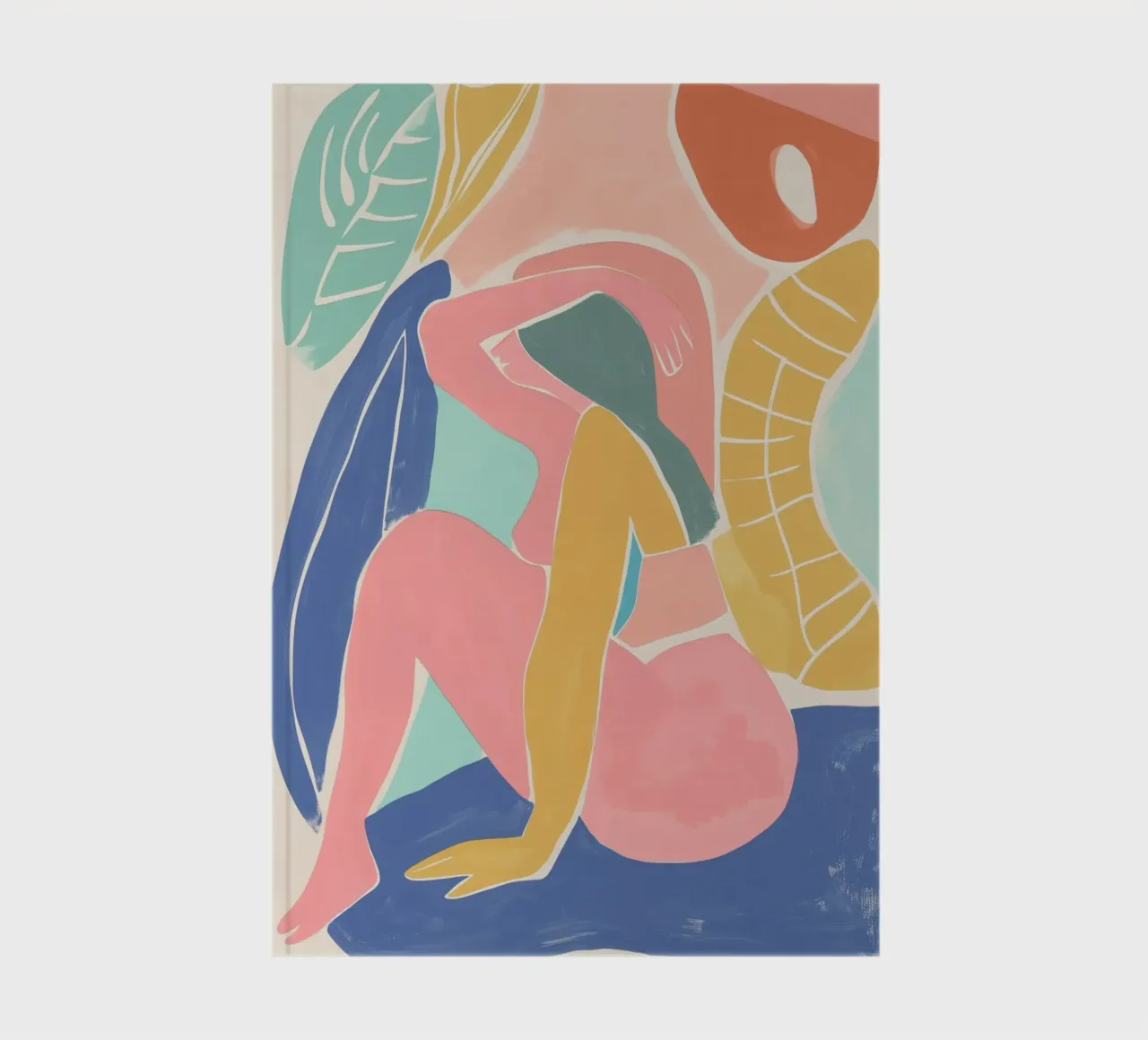 Female sitting pose notebook by Carinaprint