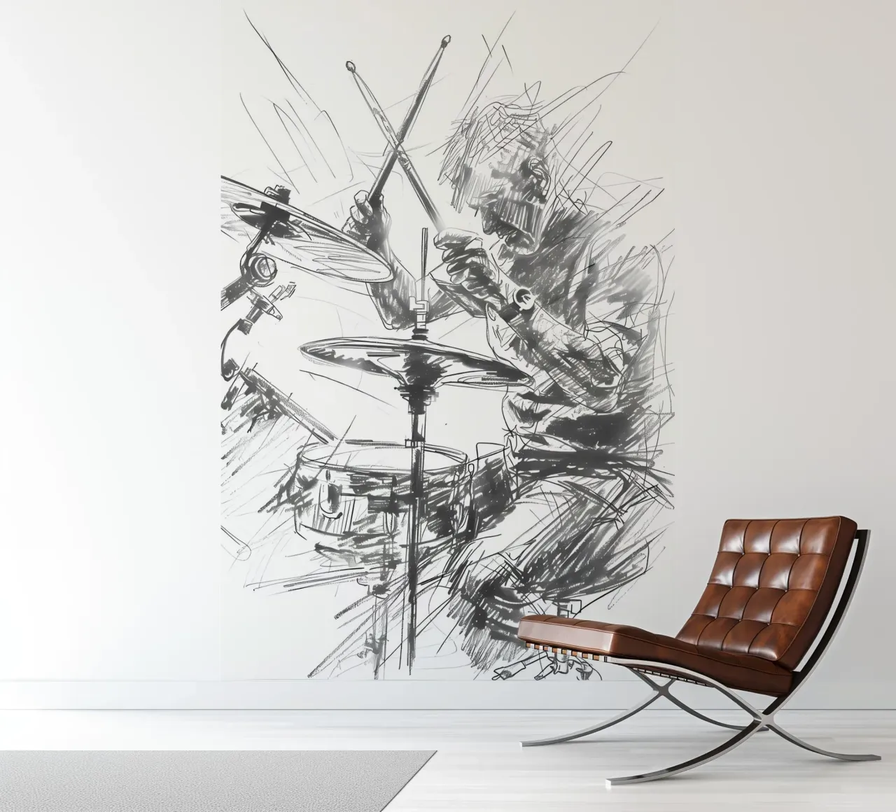 trommel fotobehang van mitaco