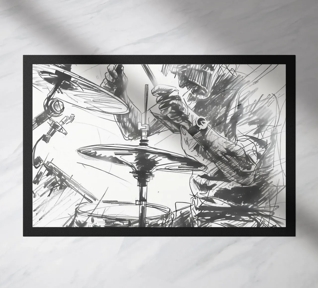 drum doormat by mitaco