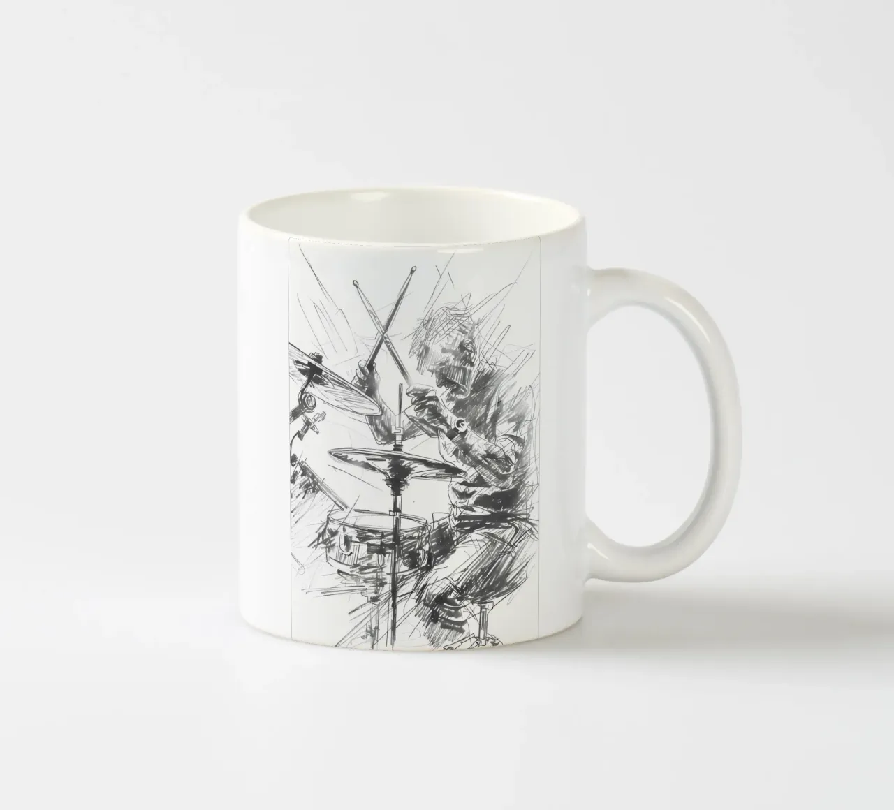 tamburo tazza in ceramica da mitaco
