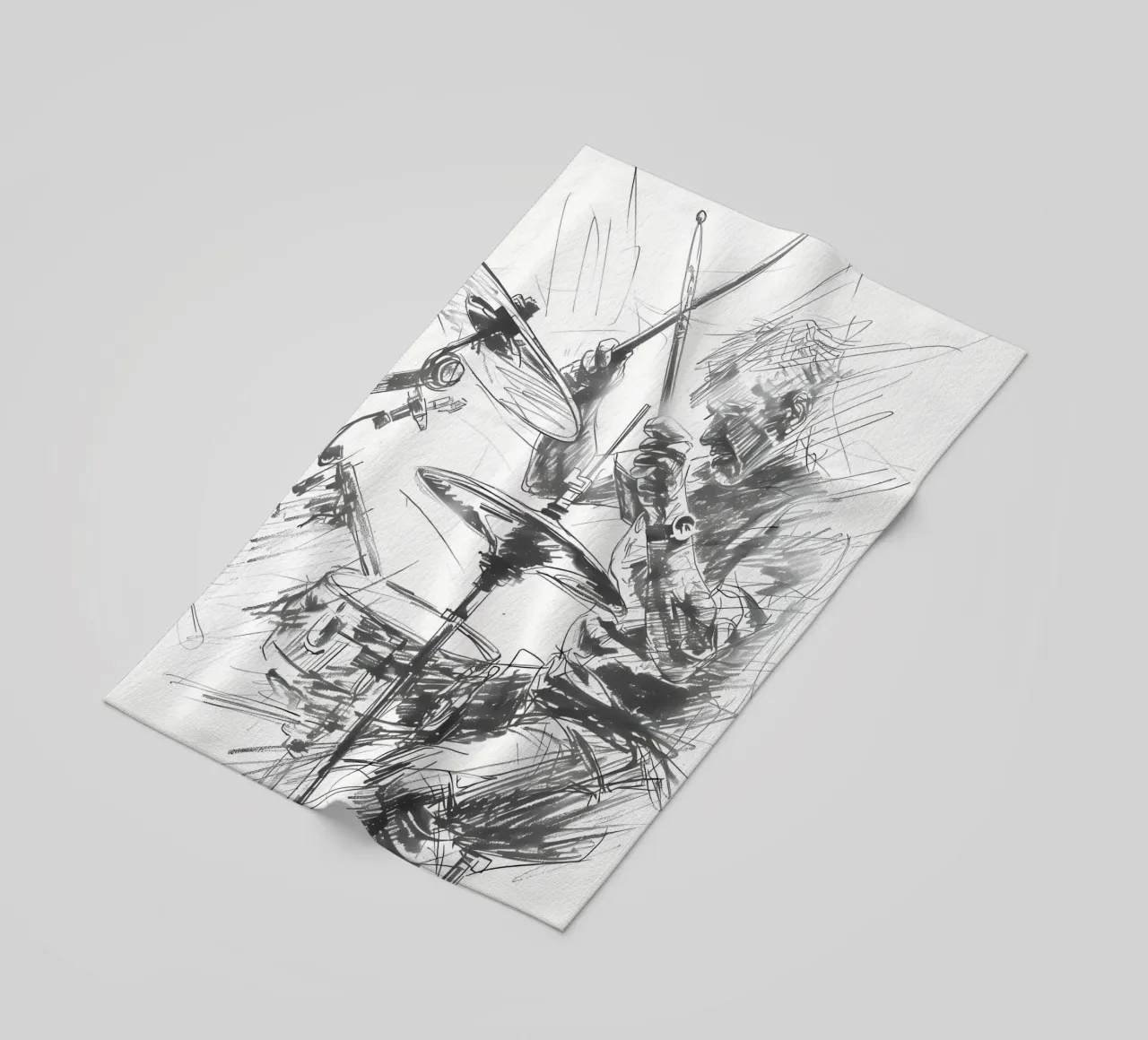 drum beach towel by mitaco