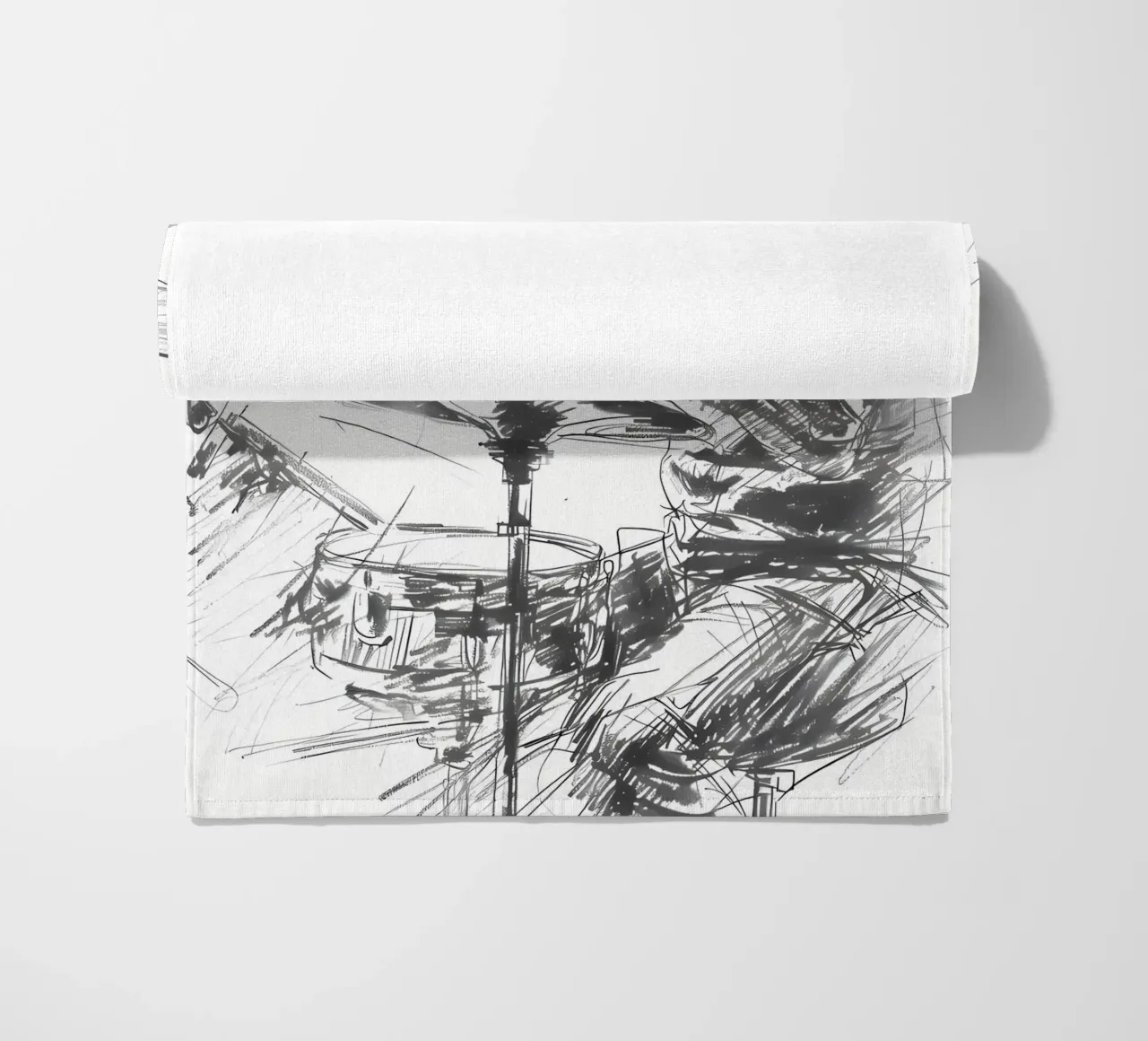drum beach towel by mitaco
