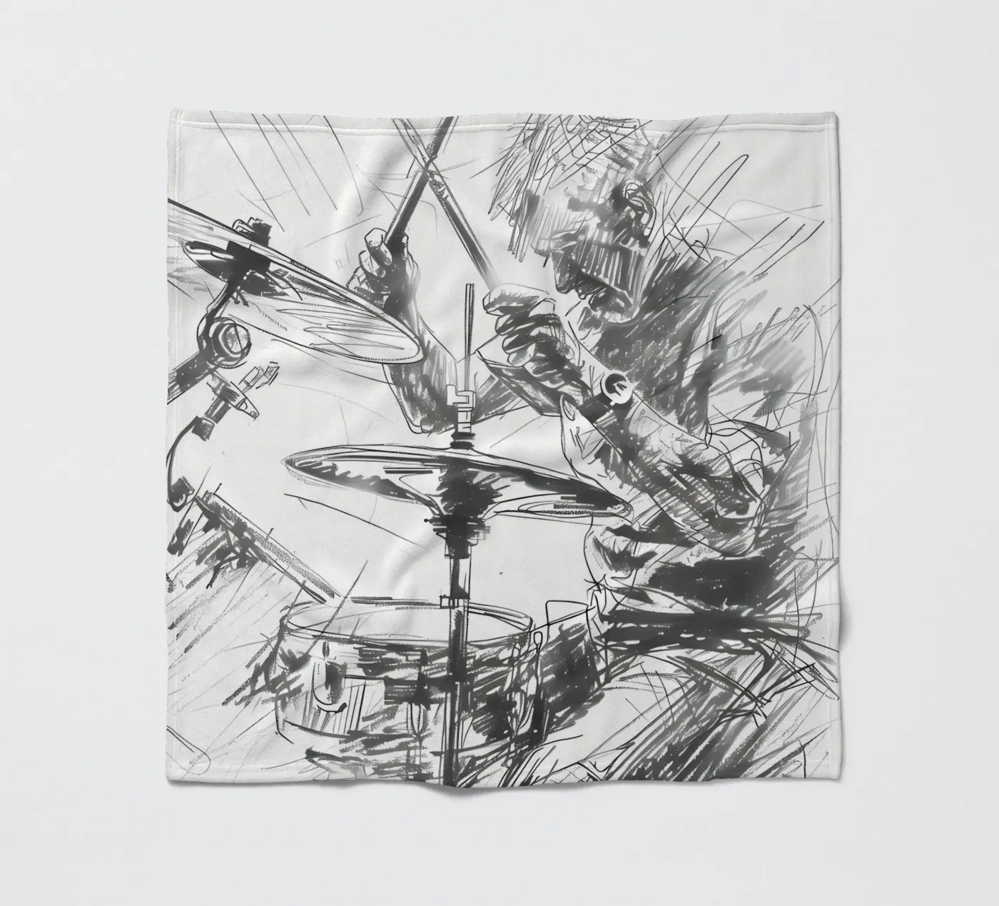 drum fleece blanket by mitaco