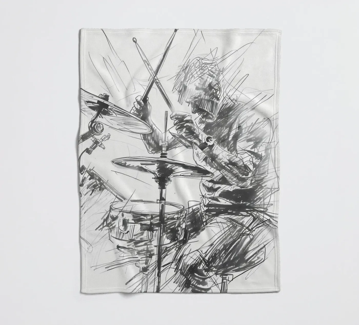 drum fleece blanket by mitaco