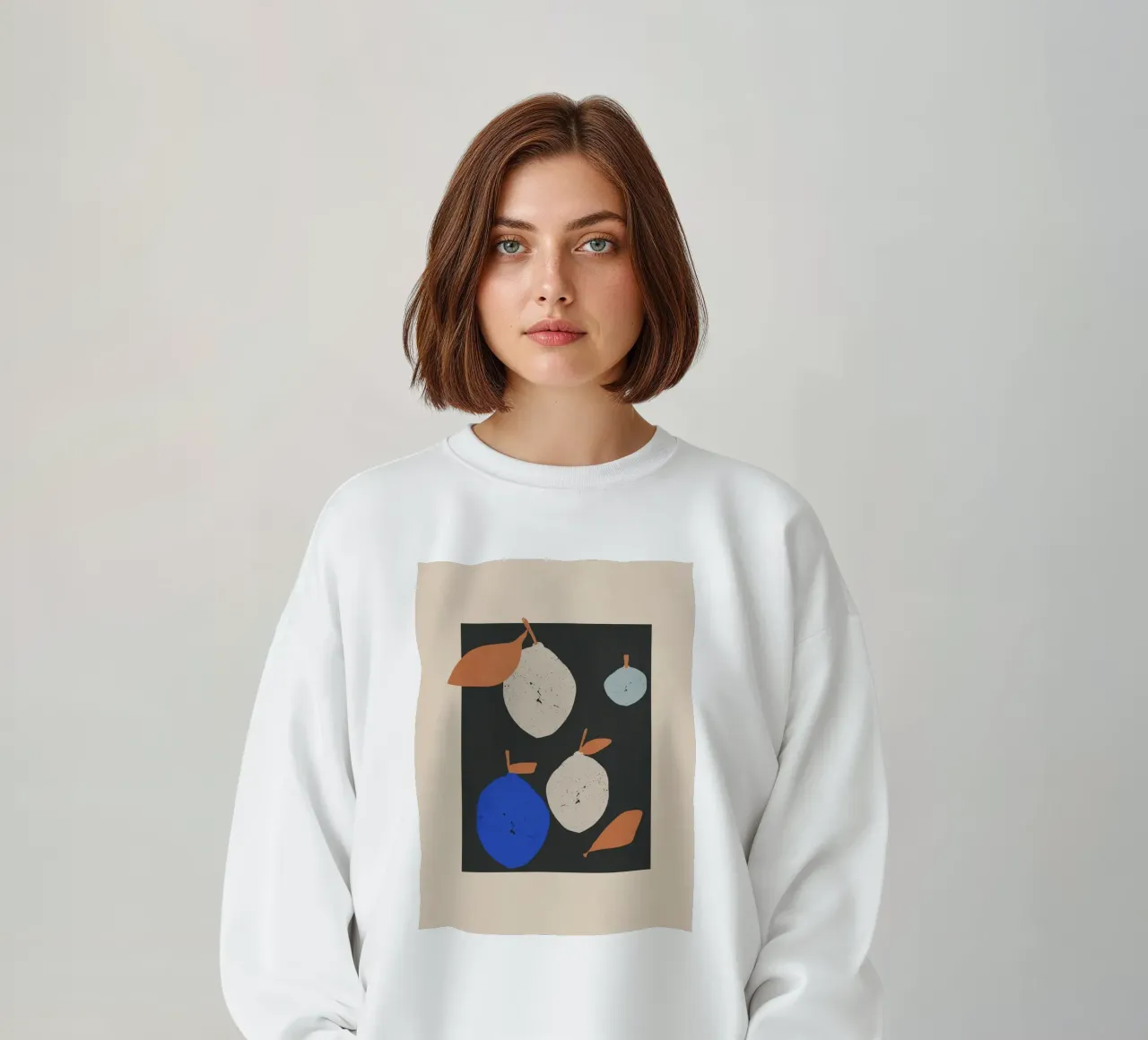 Minimalista Abstracto Limones 2 sudadera de LeaDArt