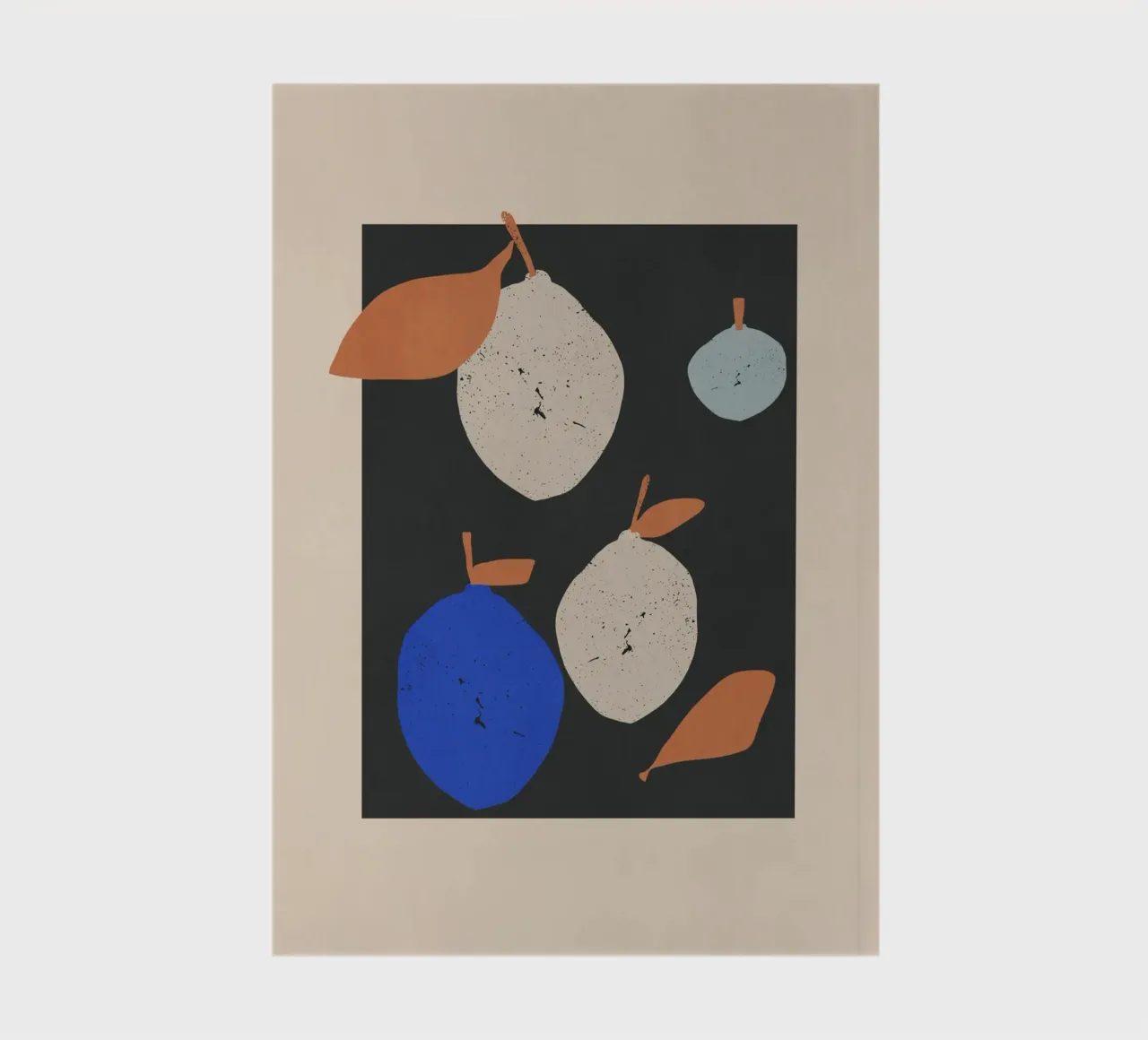 Minimalist Abstract Lemons 2 notebook by LeaDArt