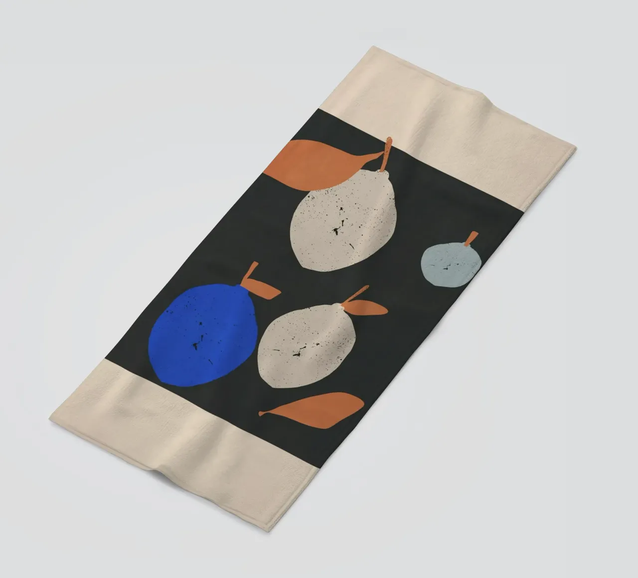 Limoni astratti minimalisti 2 telo mare da LeaDArt