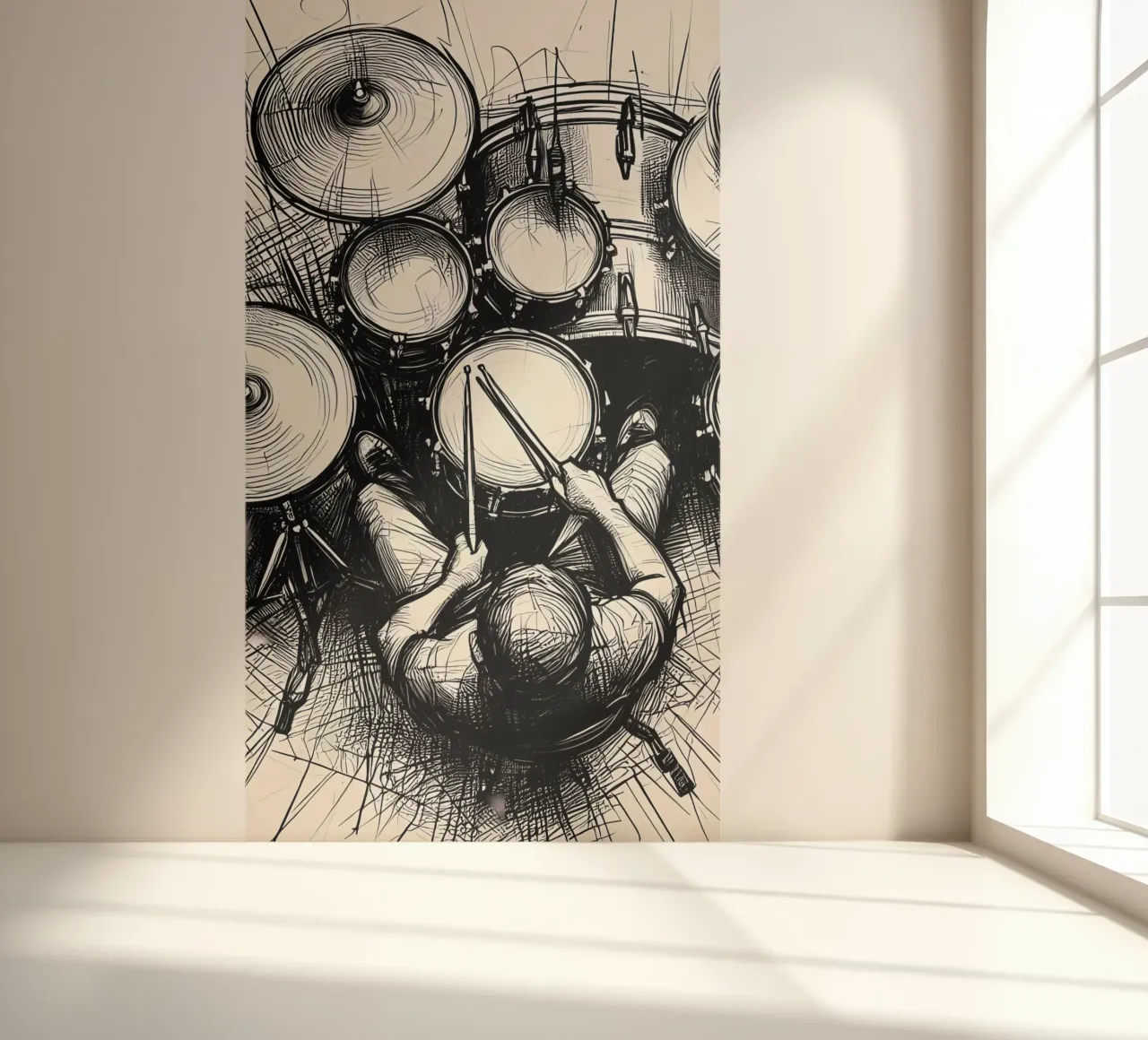 trommel fotobehang van mitaco