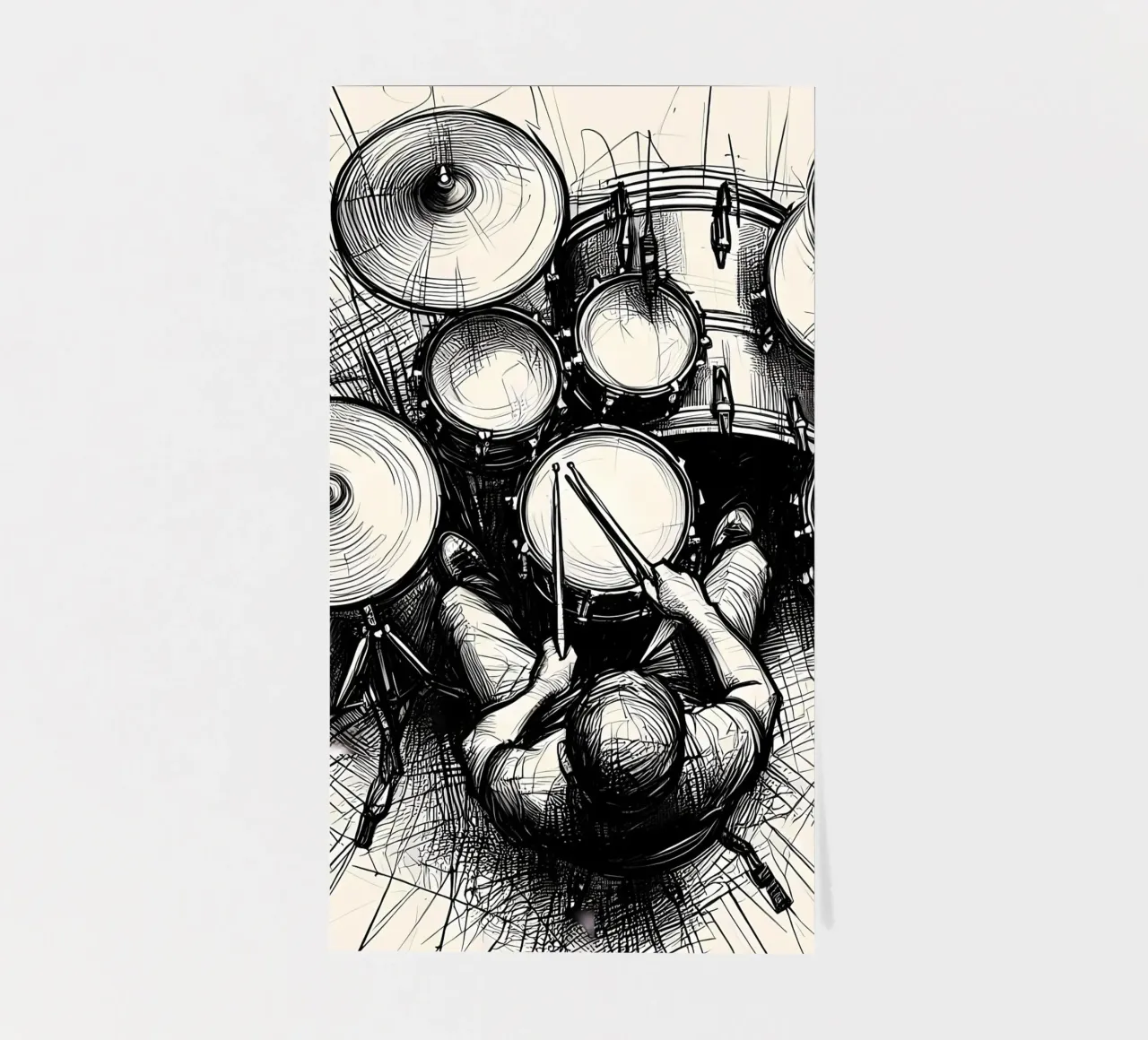 drum sticker sheet by mitaco