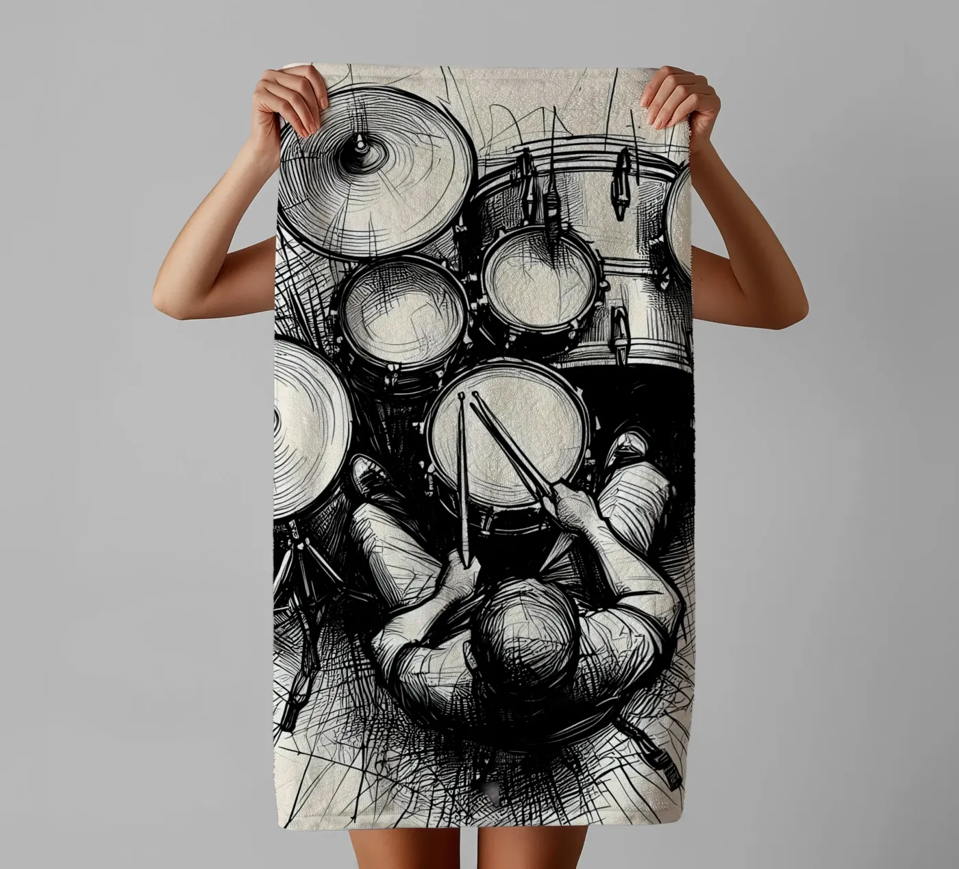 drum towel by mitaco