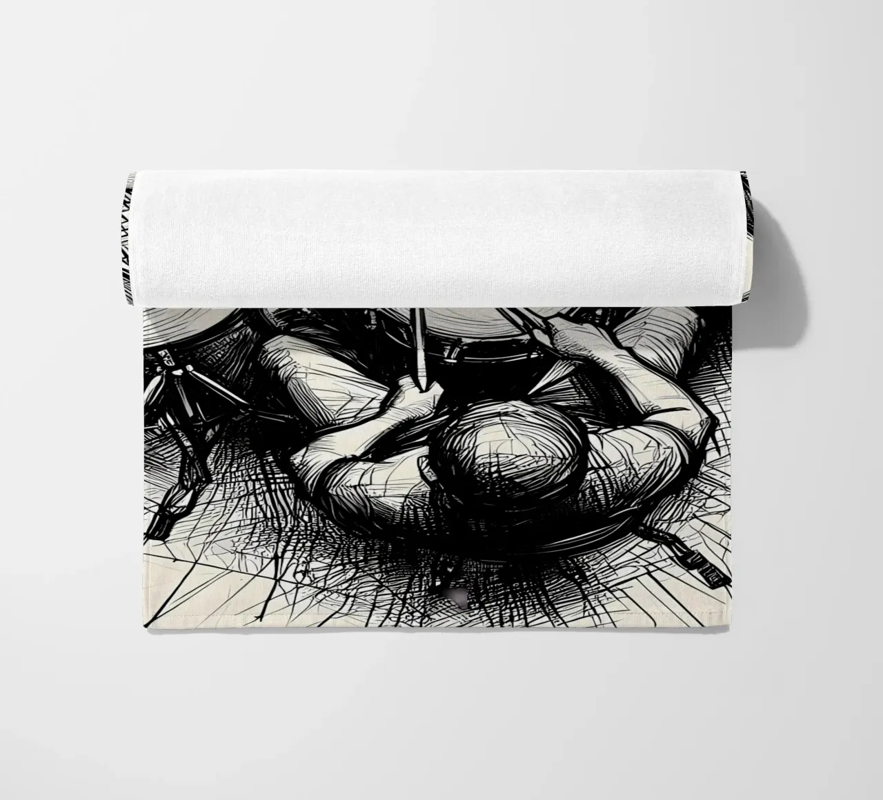 drum beach towel by mitaco
