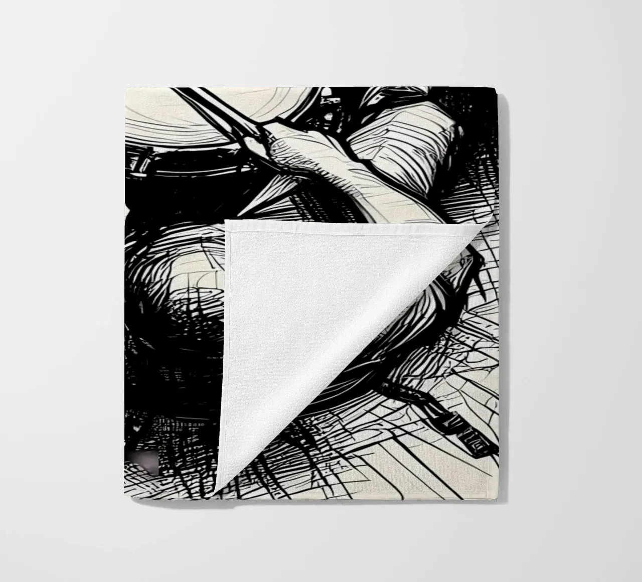drum beach towel by mitaco