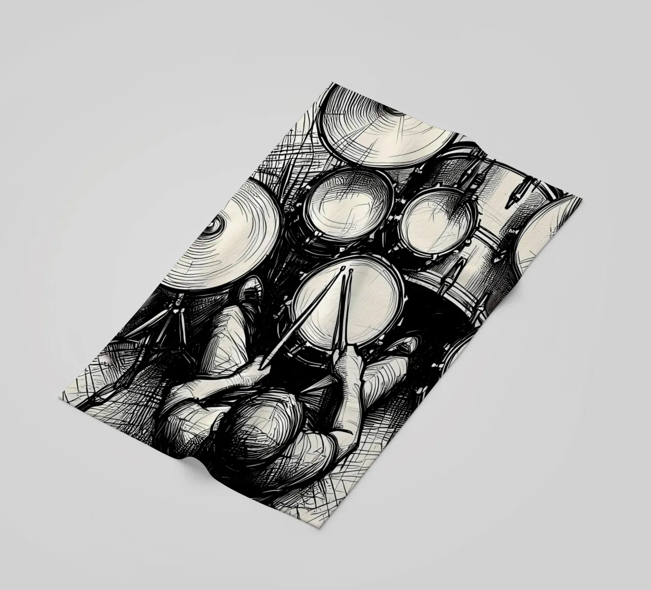 drum beach towel by mitaco