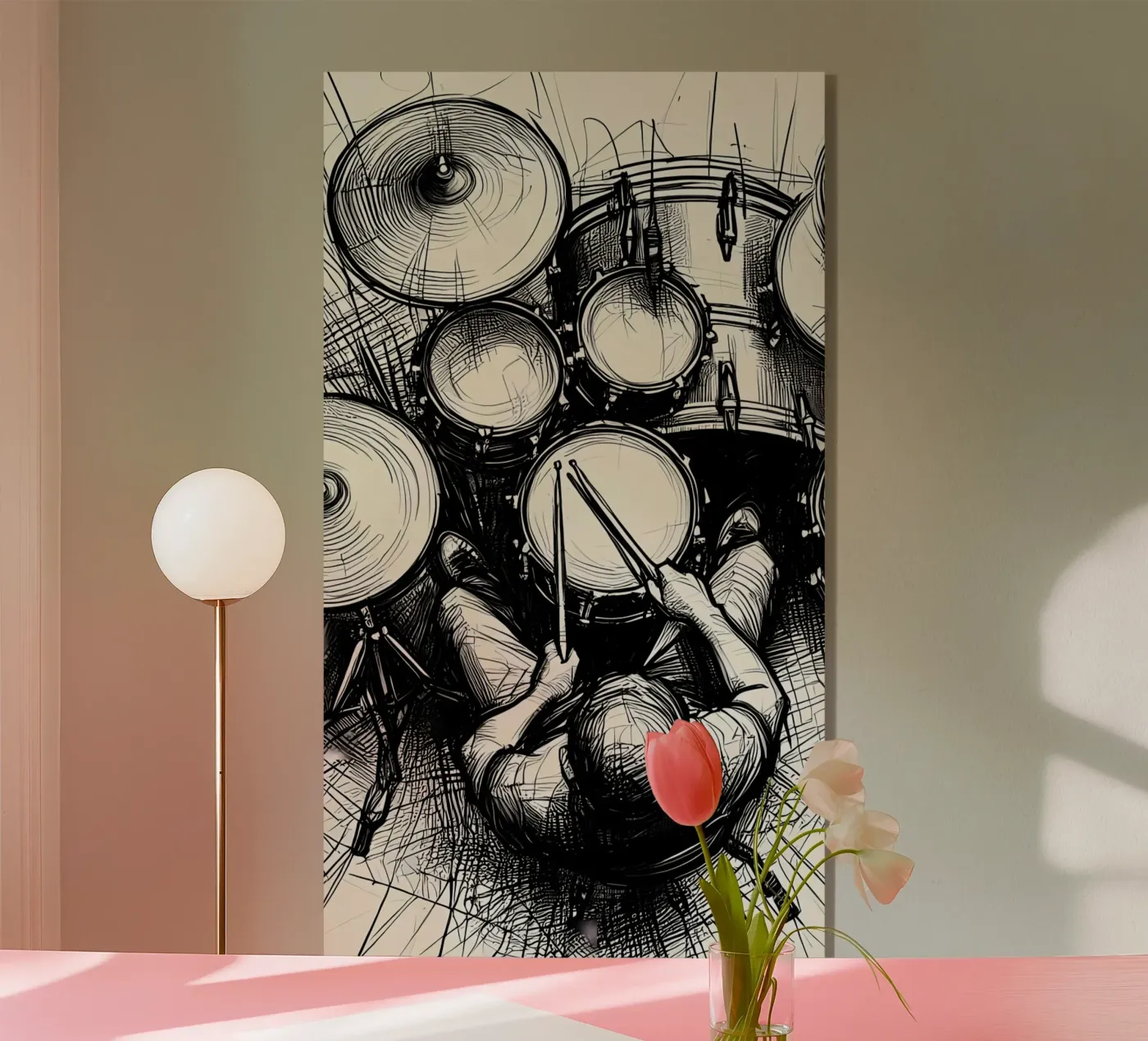 drum acrylic glass by mitaco