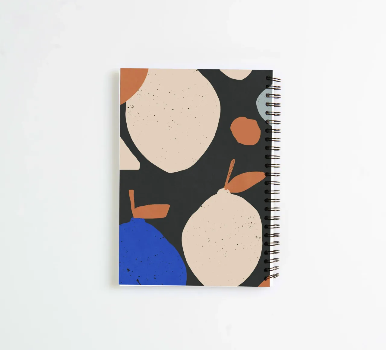 Minimalist Abstract Lemons 3 spiral notebook by LeaDArt