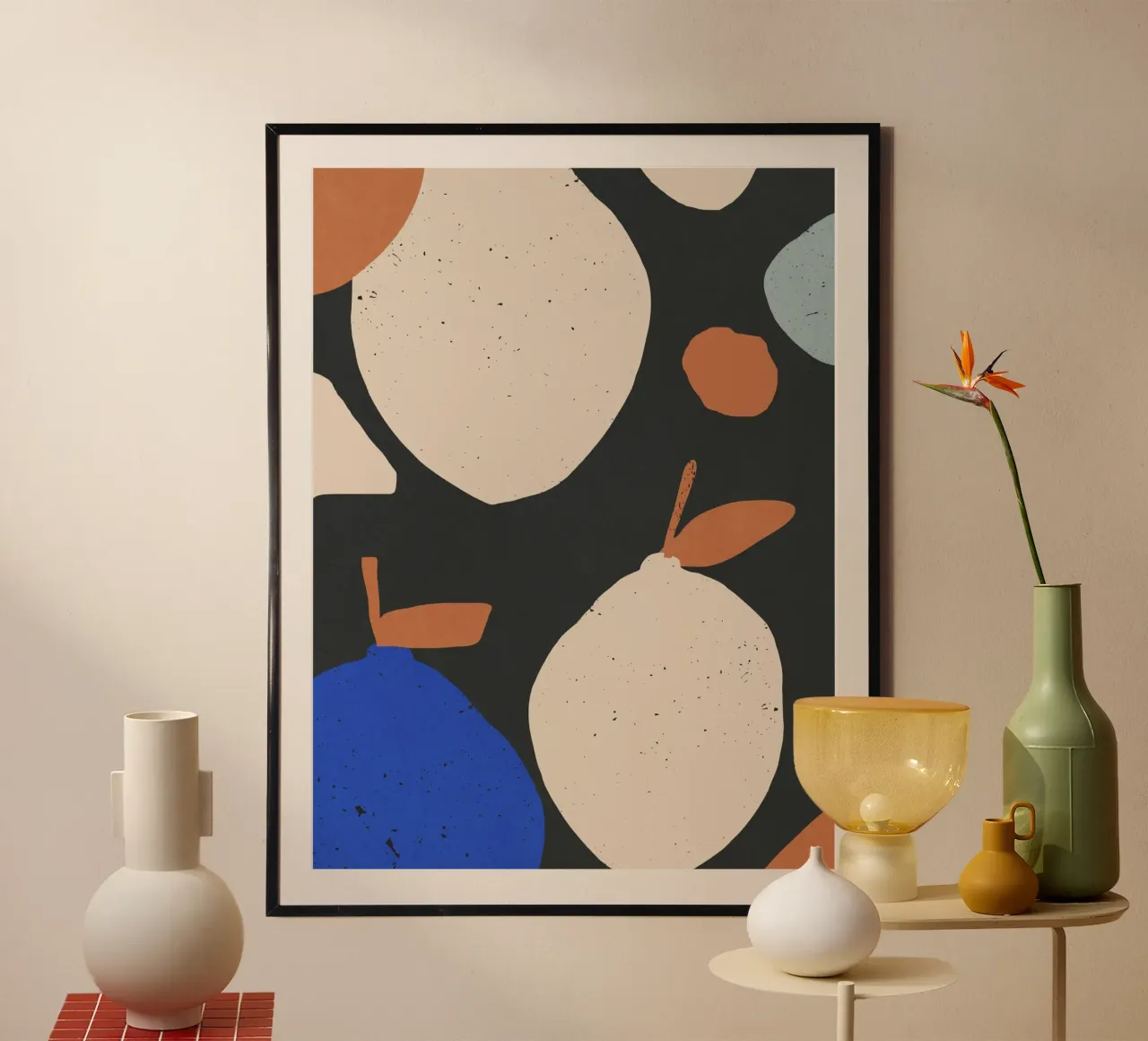 Minimalist Abstract Lemons 3 hahnemühle by LeaDArt