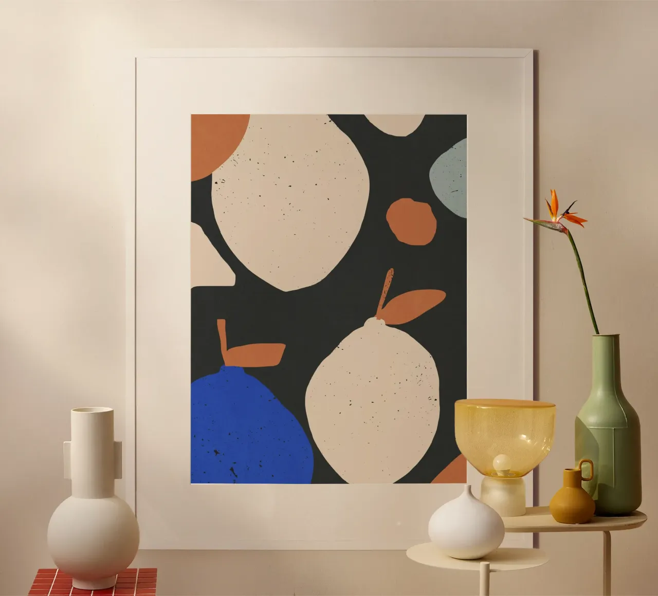 Minimalist Abstract Lemons 3 hahnemühle by LeaDArt