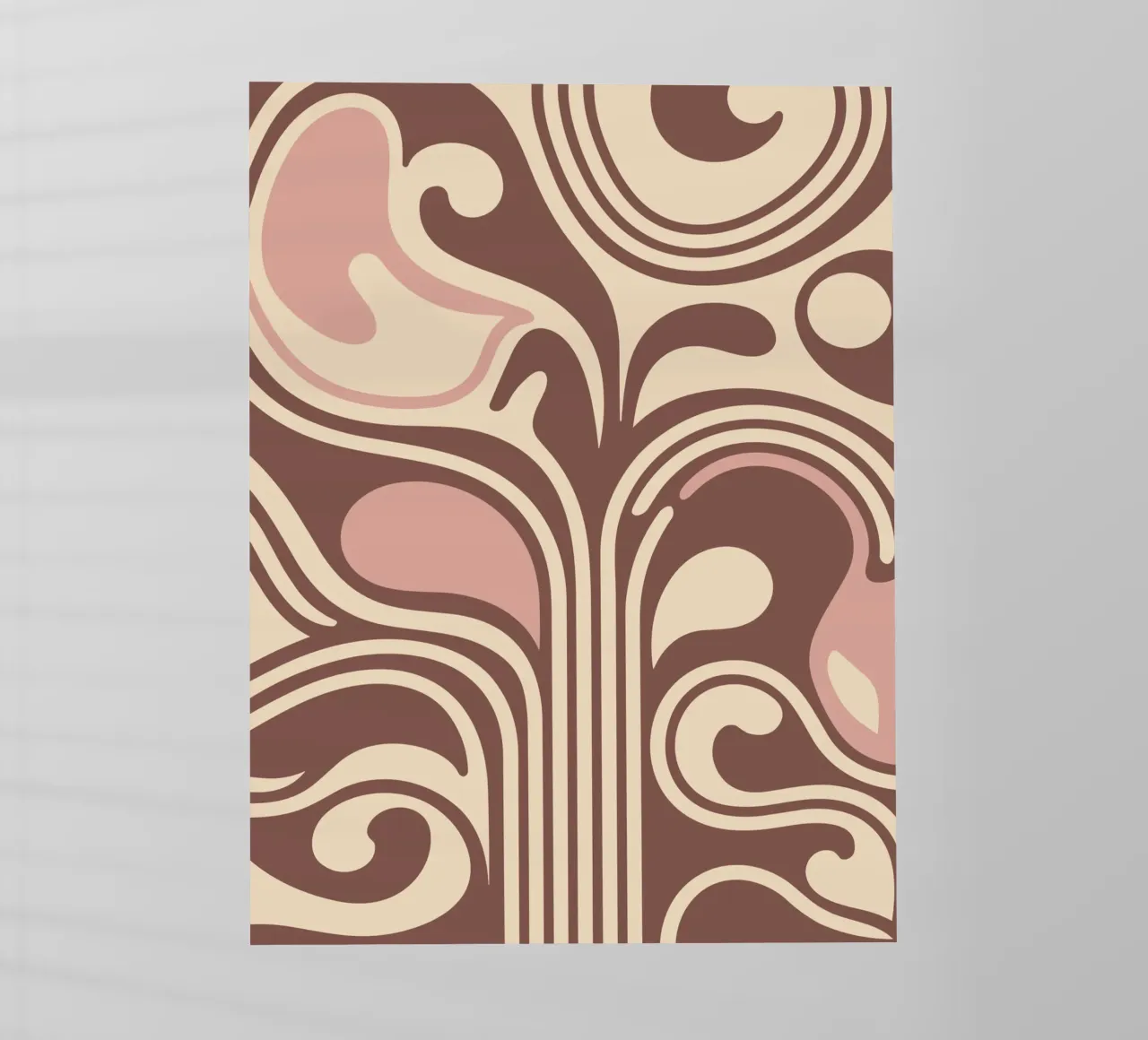 Boho Flow – Abstract Earthy Pastel Design pellicola backlit da Soleil Basque