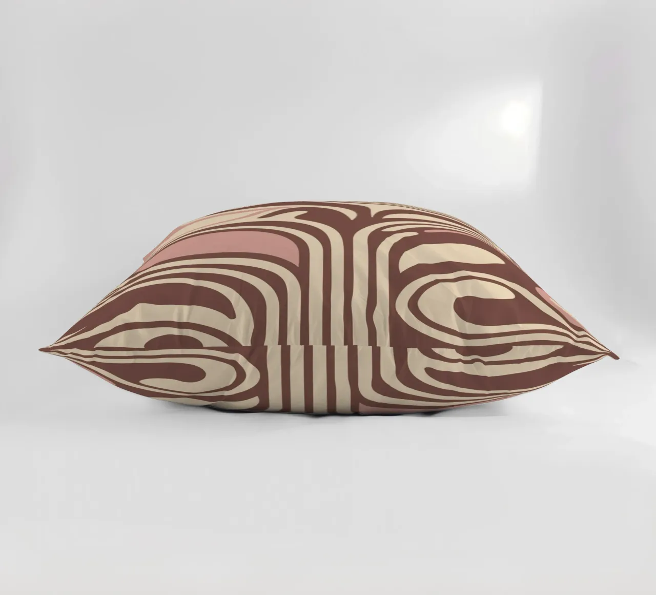 Boho Flow – Abstract Earthy Pastel Design cuscino da Soleil Basque