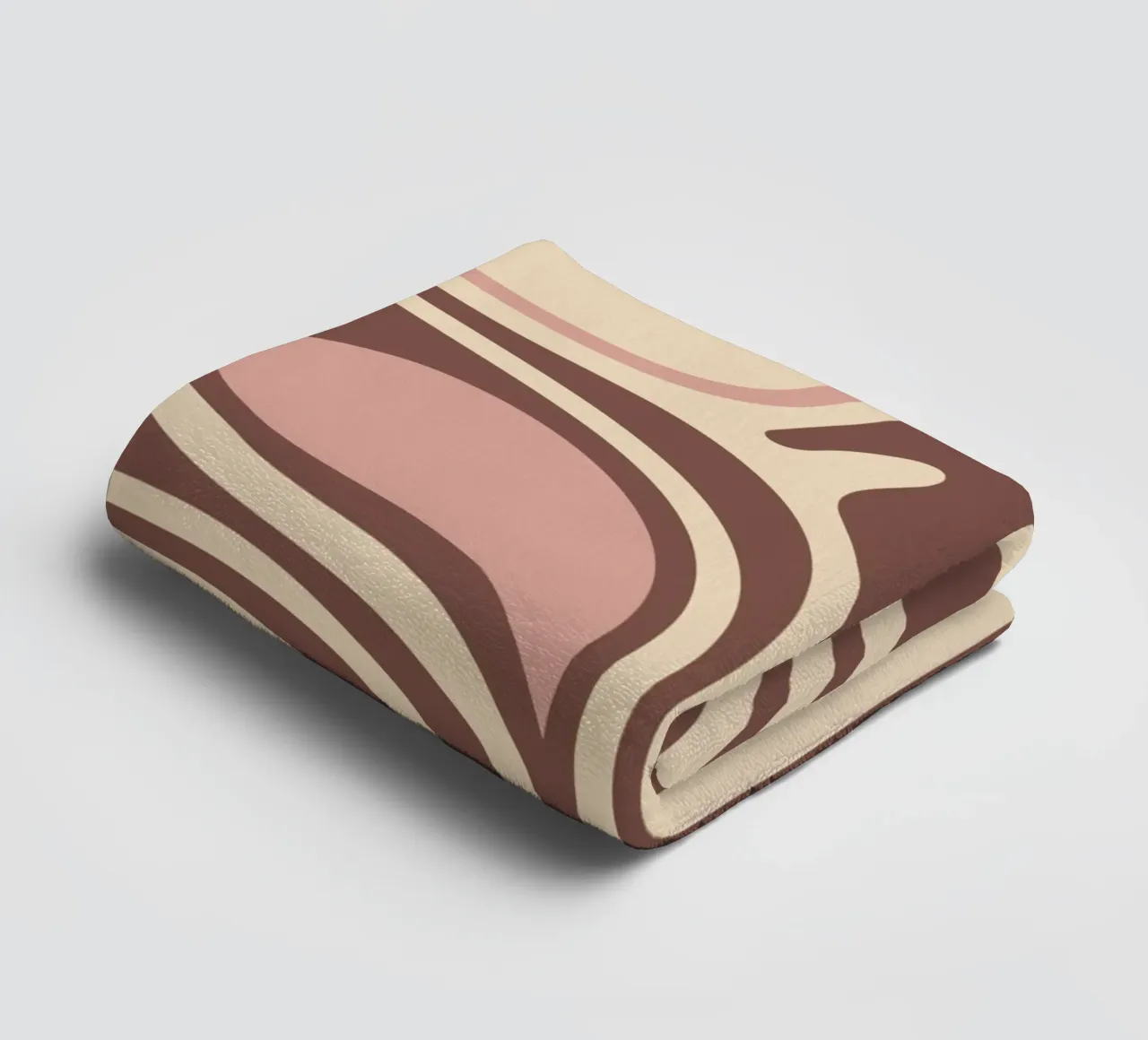 Boho Flow – Abstract Earthy Pastel Design towel by Soleil Basque