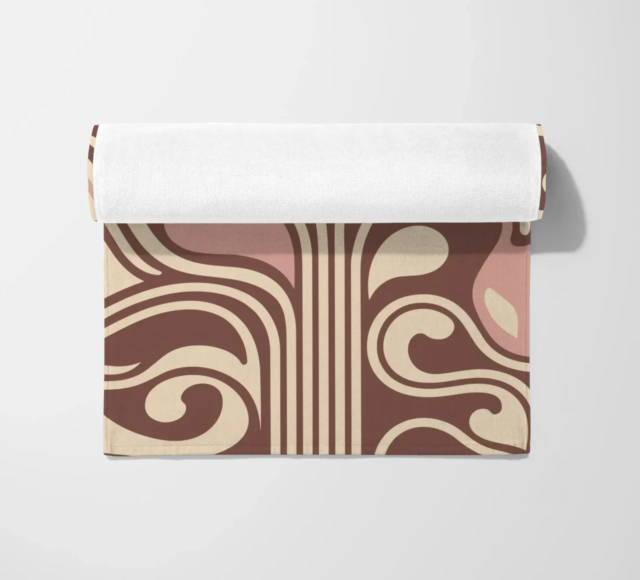 Boho Flow – Abstract Earthy Pastel Design telo mare da Soleil Basque