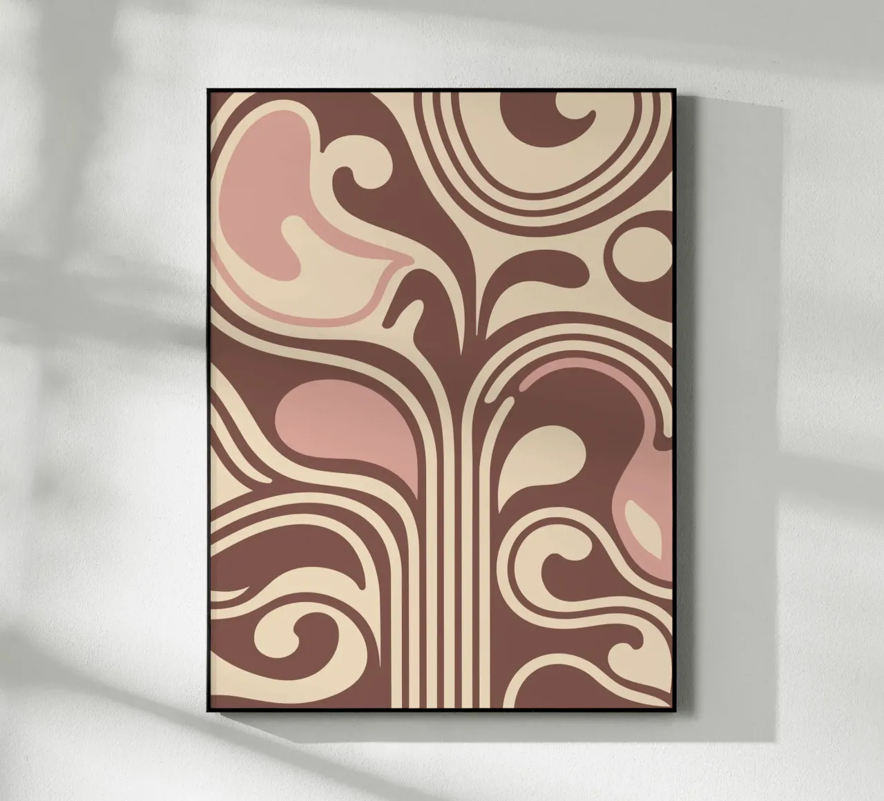 Boho Flow – Abstract Earthy Pastel Design plexiglass da Soleil Basque