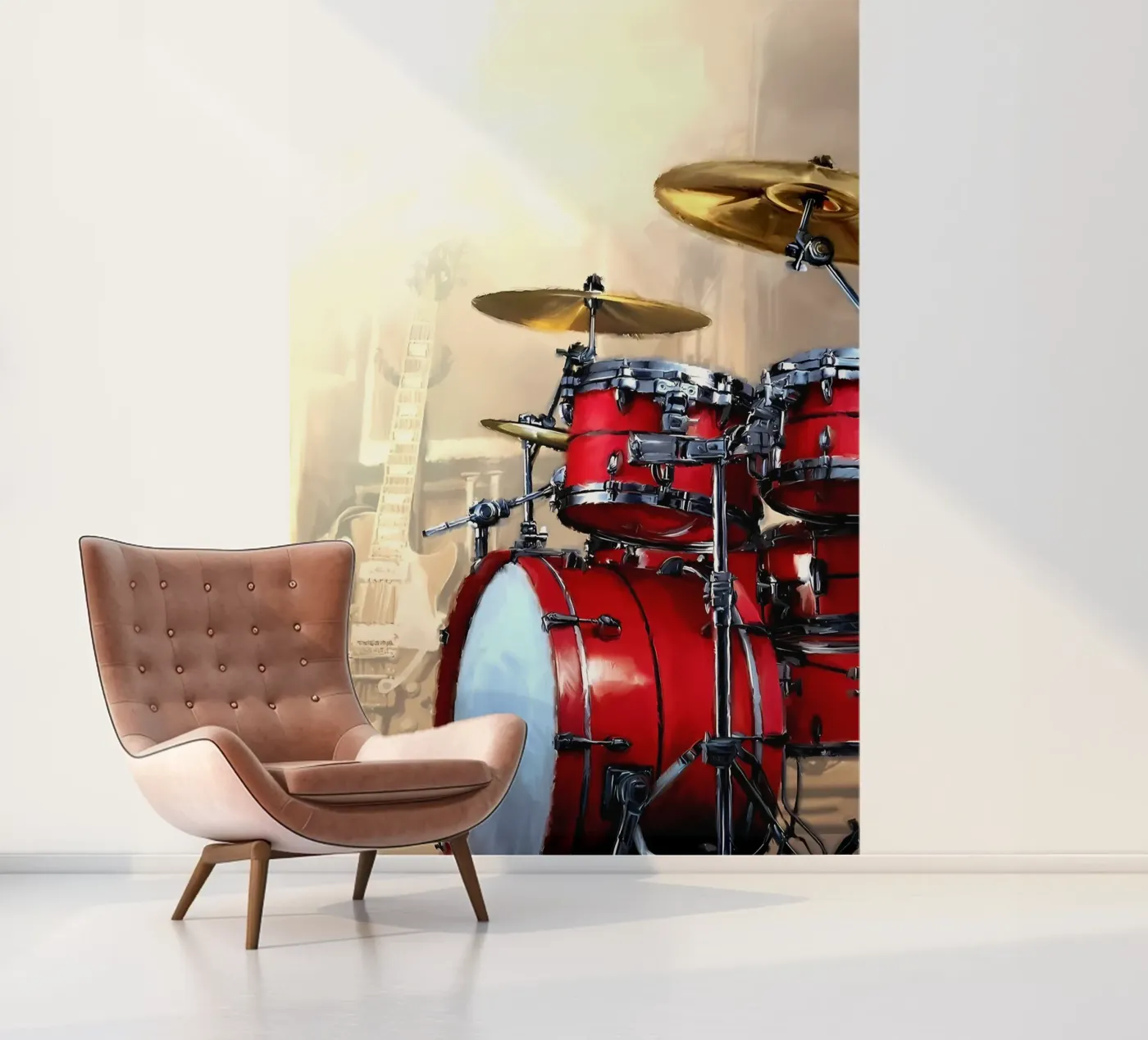 trommel fotobehang van mitaco