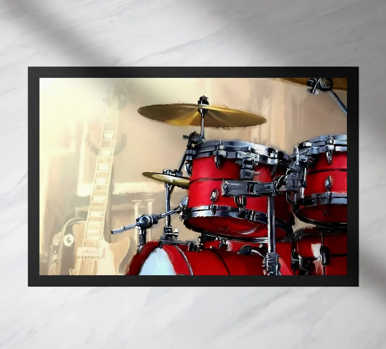 drum doormat by mitaco