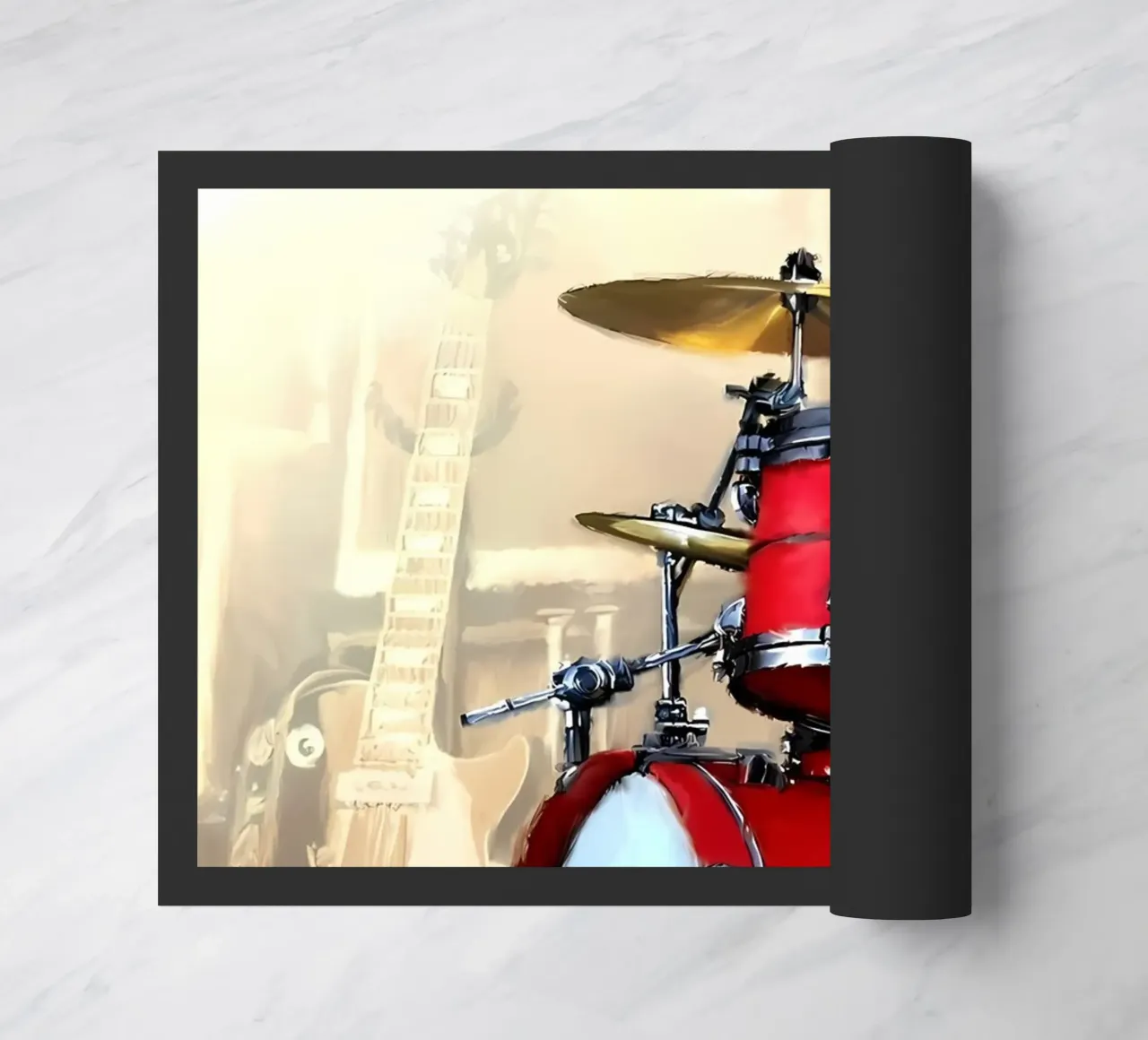 drum doormat by mitaco