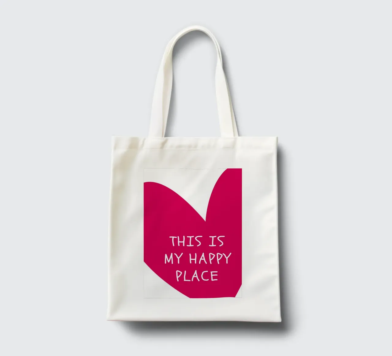 This is my happy place borsa in juta da NORDLICHT DESIGNS