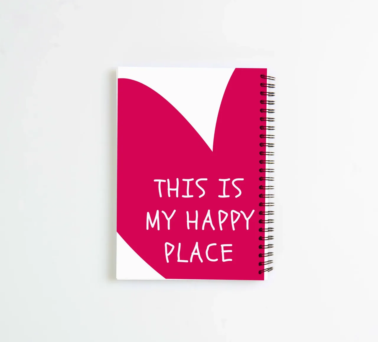 This is my happy place spiral notebook by NORDLICHT DESIGNS