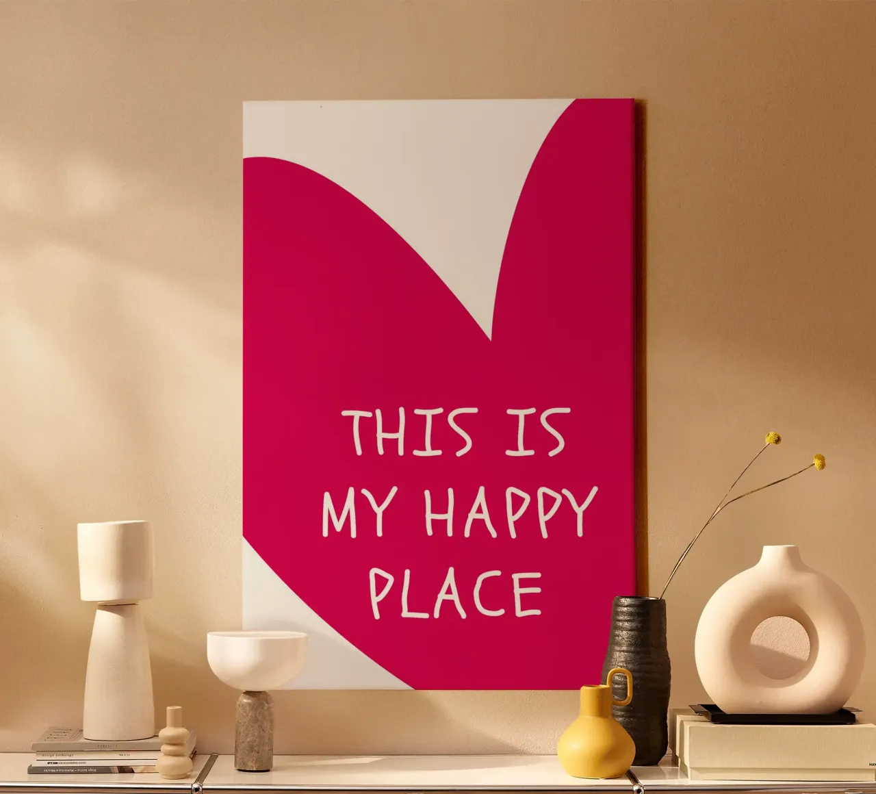 This is my happy place tela con Cornice a cassetta da NORDLICHT DESIGNS