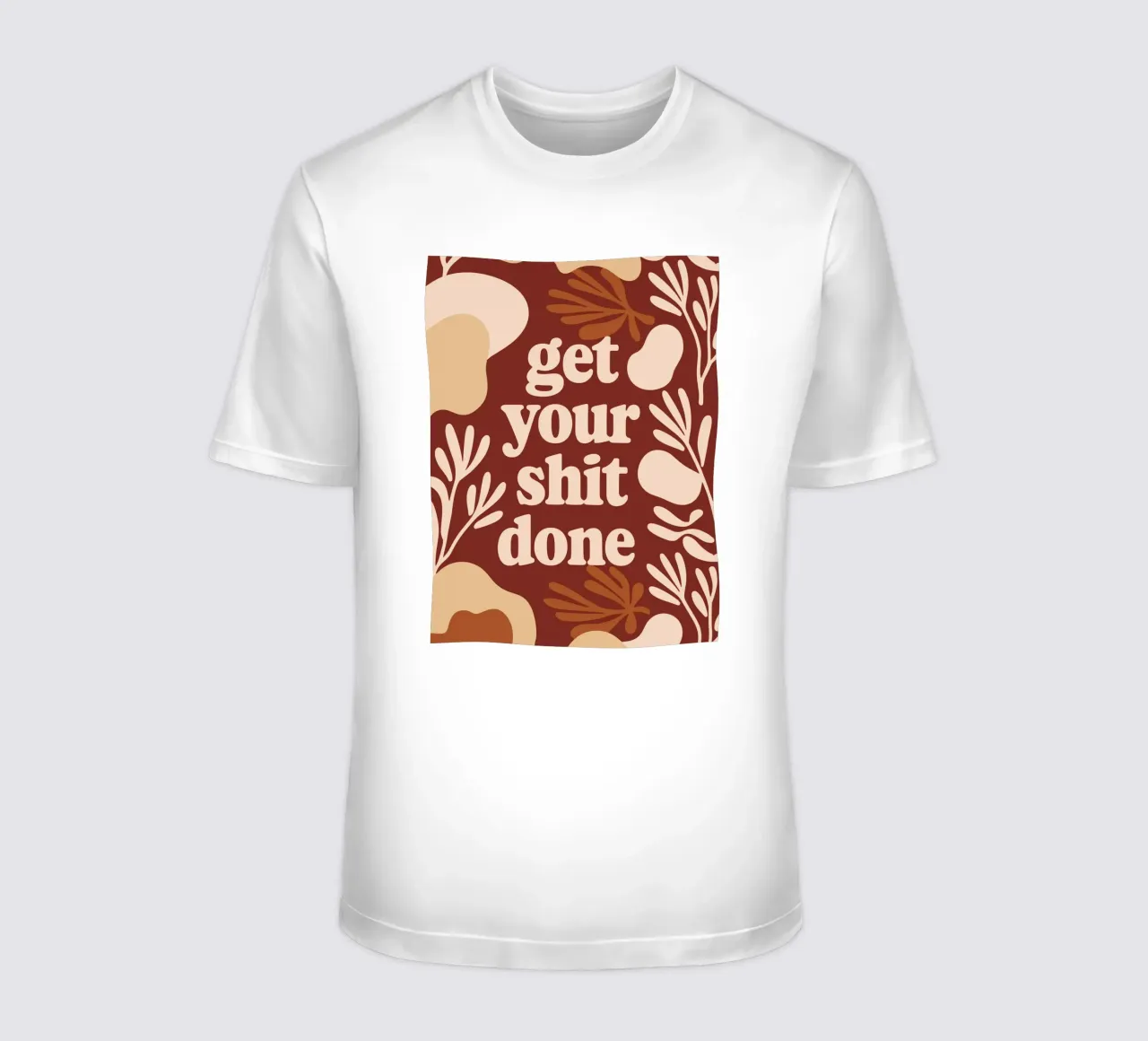 Get Your Shit Done – Bold Boho Motivational t-shirt da Soleil Basque