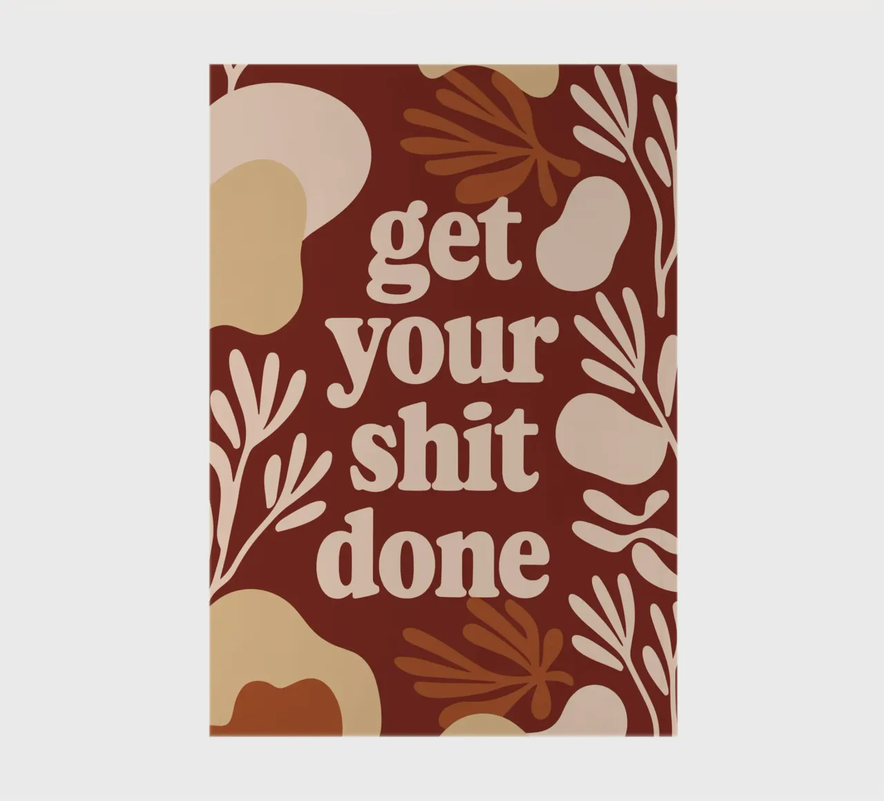 Get Your Shit Done – Bold Boho Motivational diario da Soleil Basque