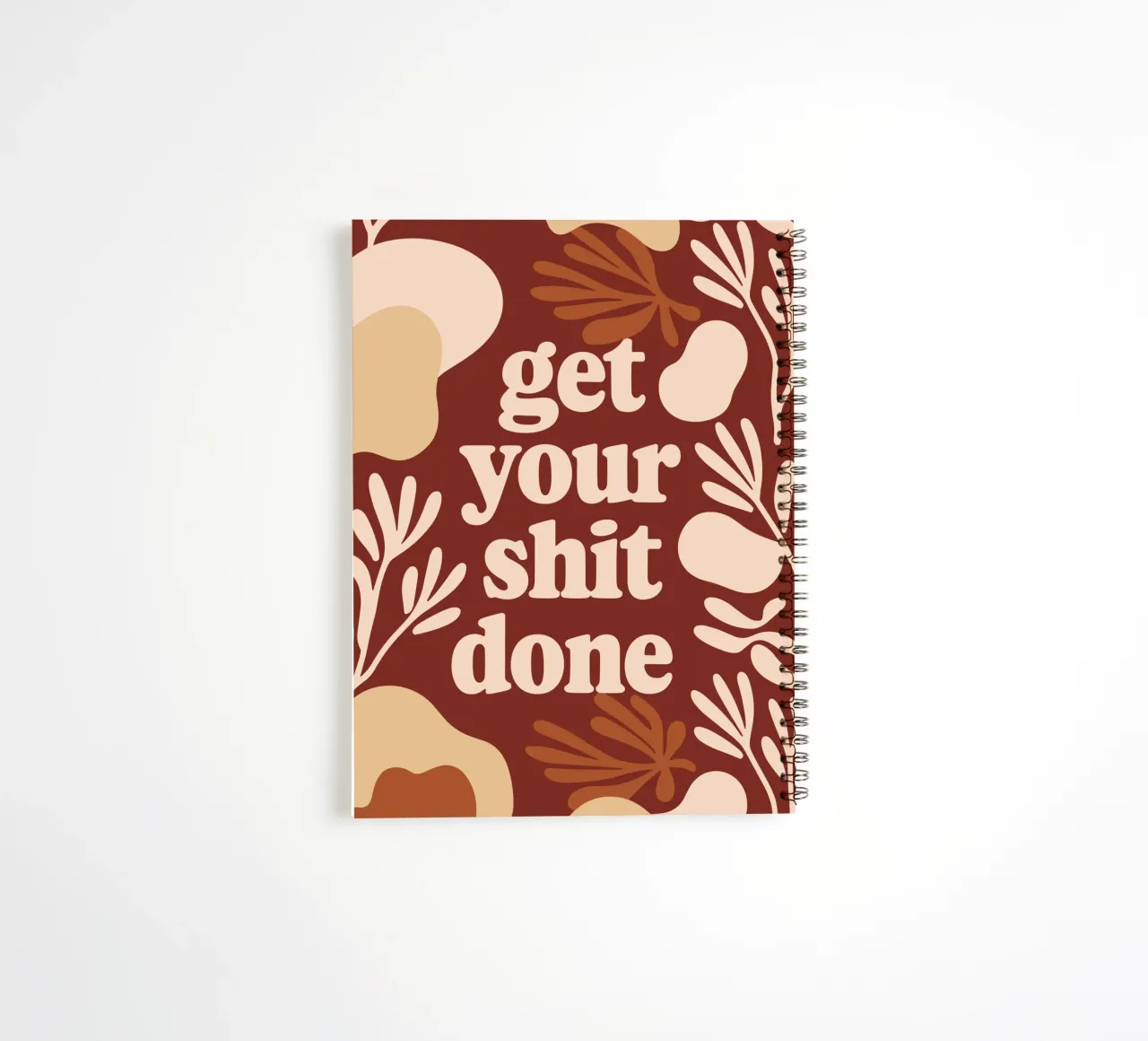 Get Your Shit Done – Bold Boho Motivational spiral notebook by Soleil Basque