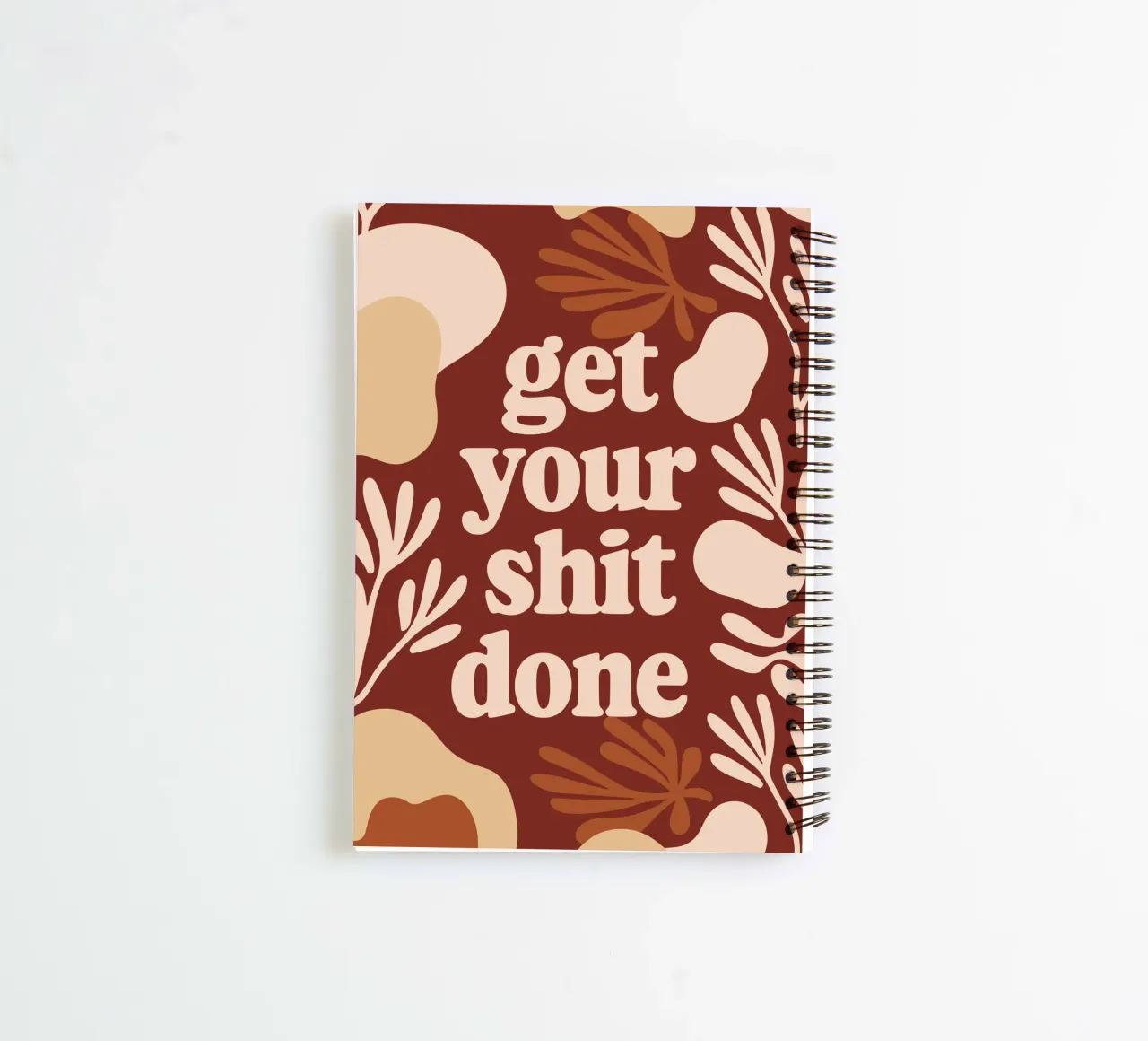 Get Your Shit Done – Bold Boho Motivational spiral notebook by Soleil Basque